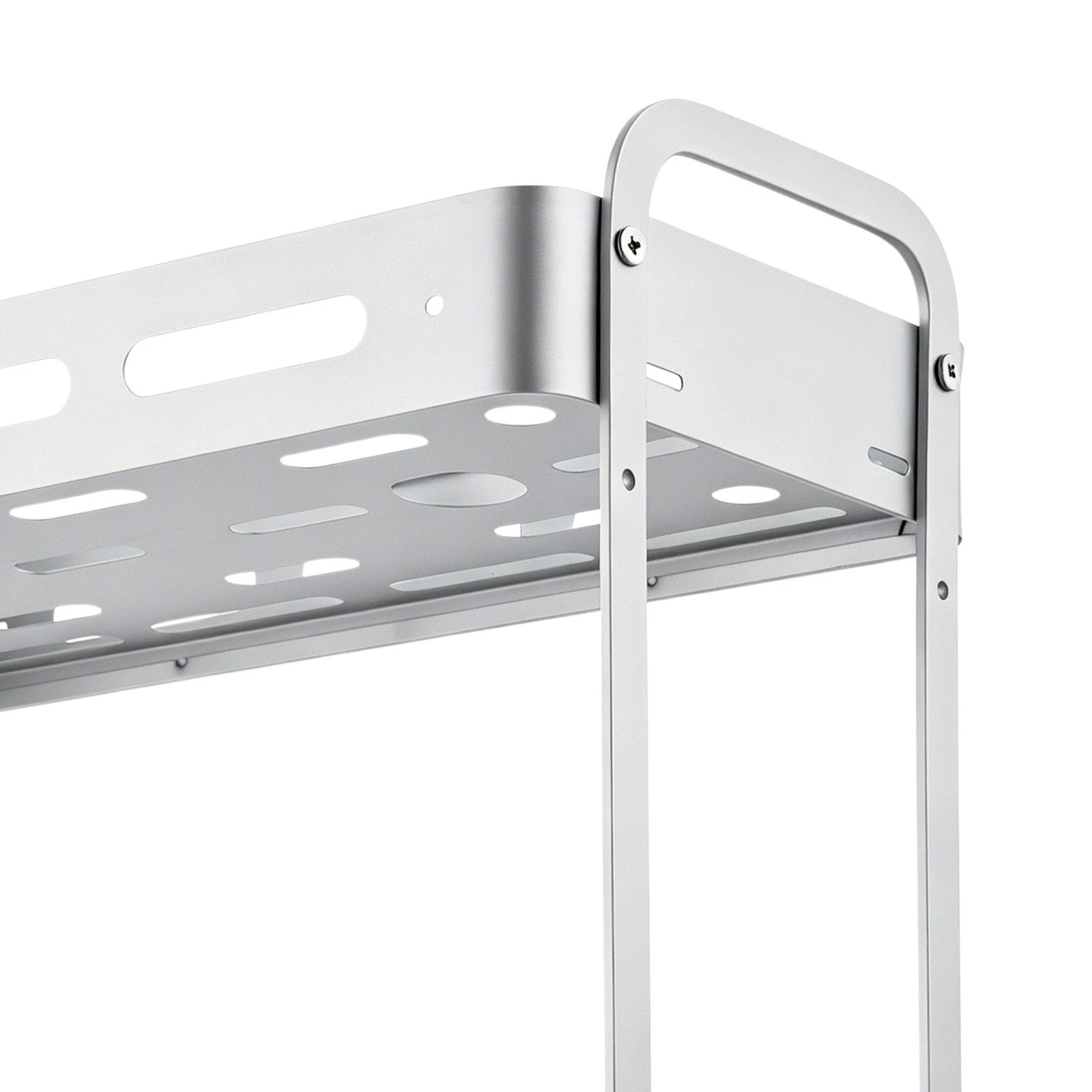 6 Ausway 2-Tier Aluminium Shower Organiser, Bathroom Caddy Shelf Storage Rack, 6 of 7