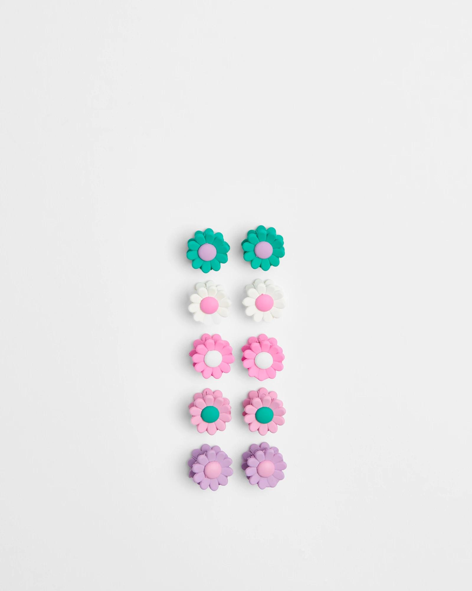 1 Target Kids Mini Flower Claw Clips MULTI, 1 of 2