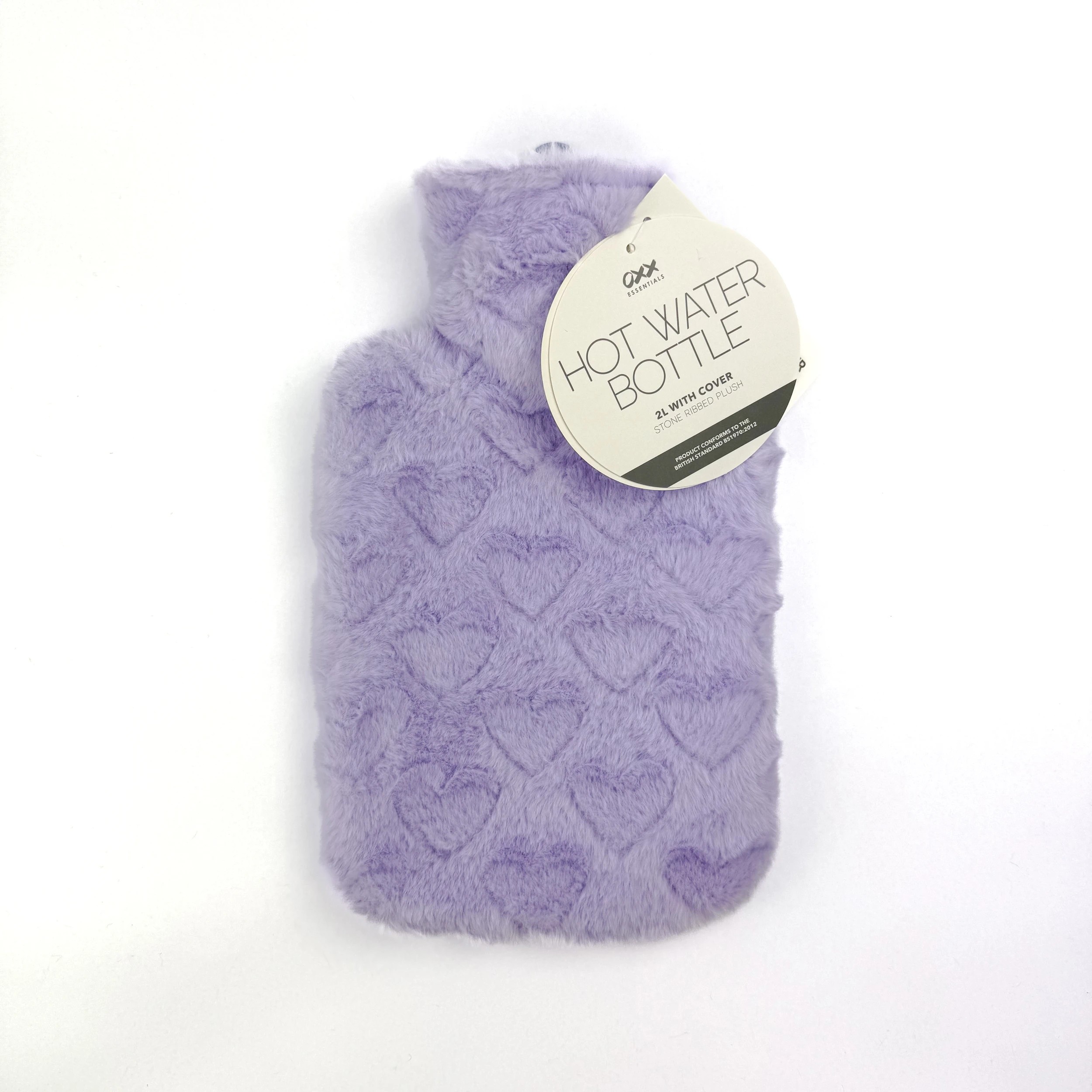 1 OXX Essentials 2L Hot Water Bottle - Hearts, 1 of 2