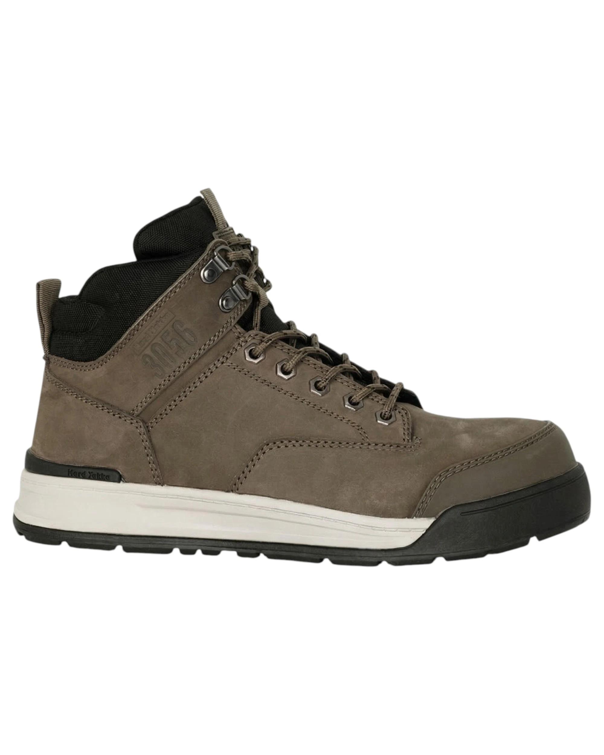 6 Hard Yakka Mens 3056 Lace Boots Zip Steel Top Cap Industrial Cedar Boot Cedar, 6 of 6