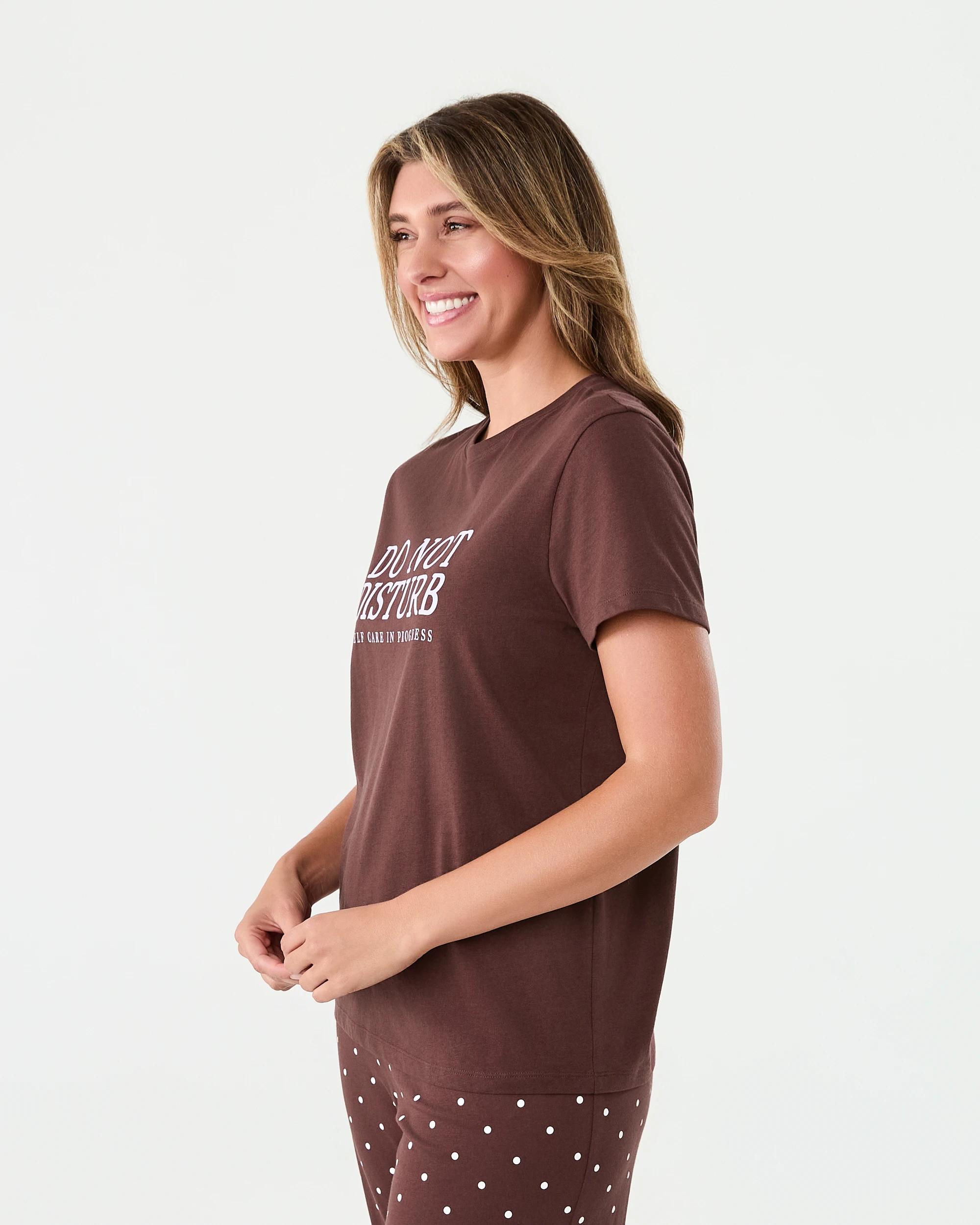 2 Cotton Print Knit T-shirt No Disturb, 2 of 6