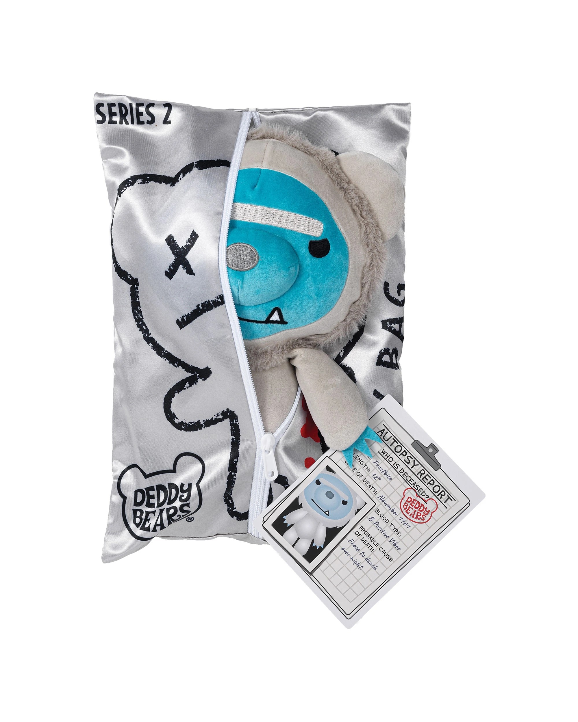 1 Deddy Bears - Frostbite Bear, Series 2, Plush in Bag, Soft Toy, Grey, 30cm (Height) - Multi, 1 of 4