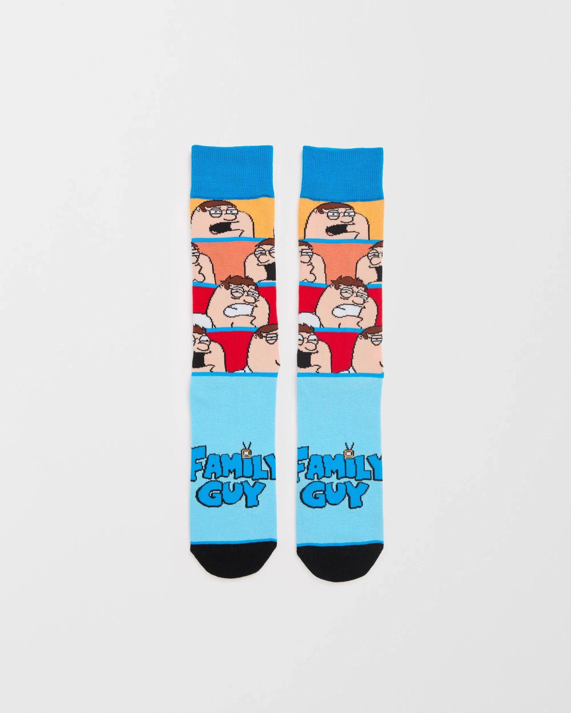 2 Swag Family Guy Crew Socks BLUE, 2 of 3