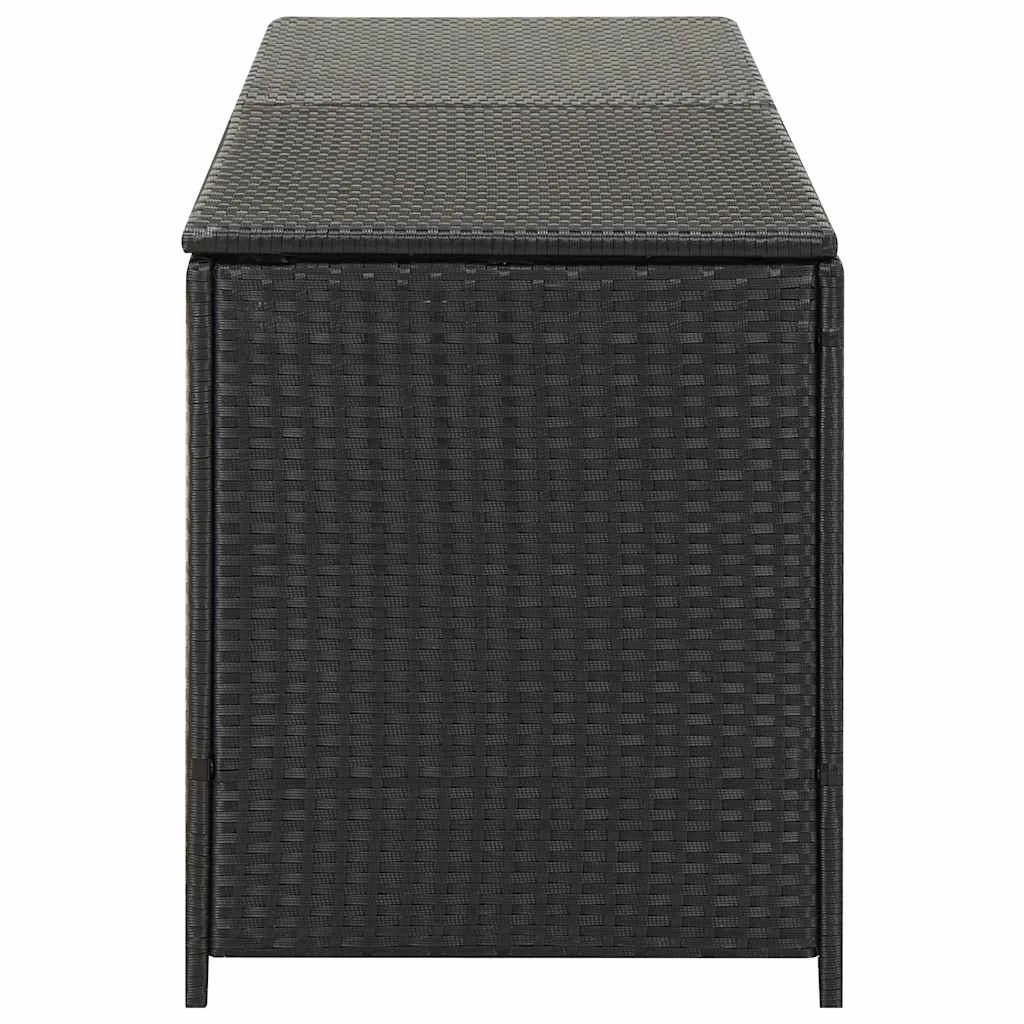5 Vidaxl Garden Storage Box Poly Rattan - Black, 5 of 10