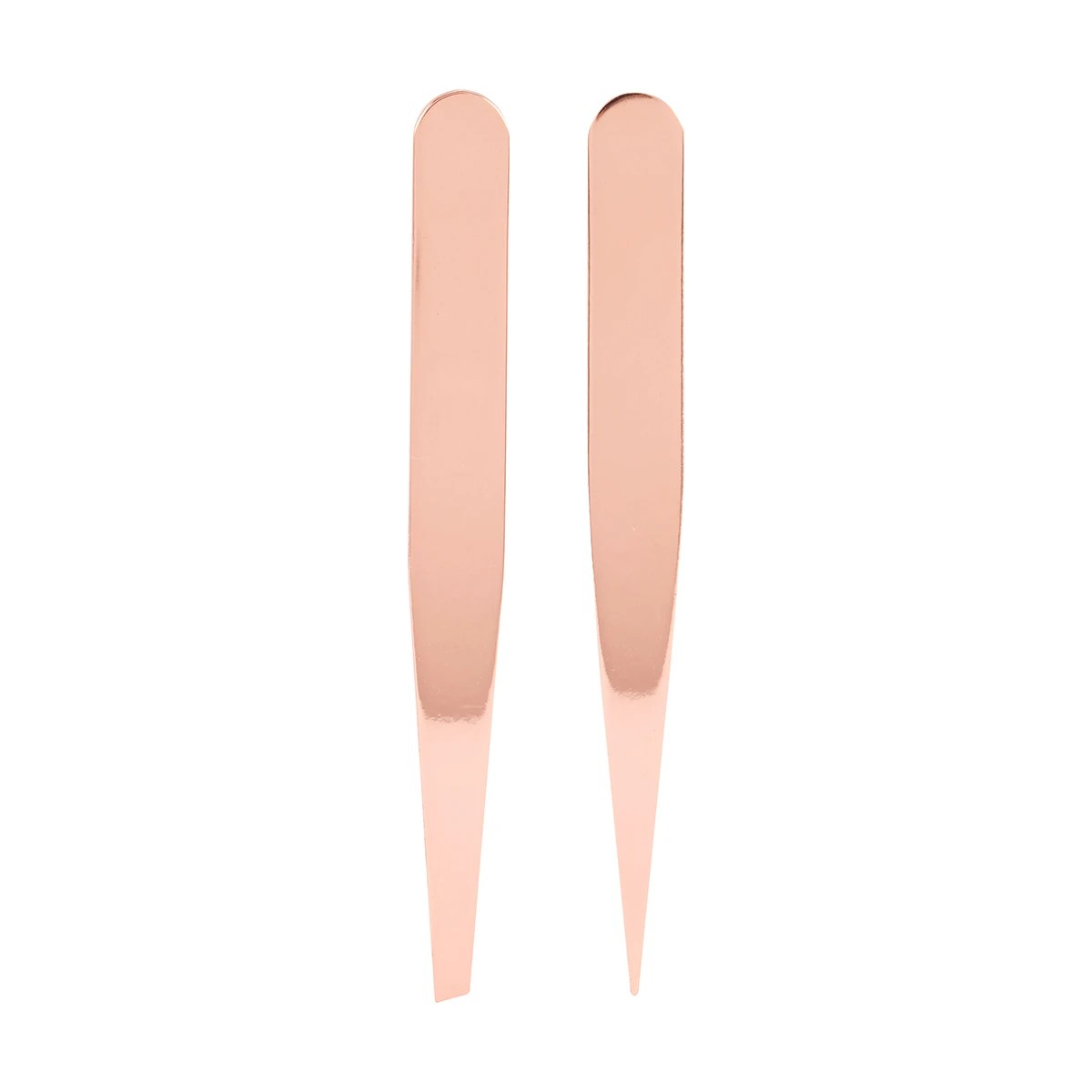 2 OXX Cosmetics Tweezer Duo - Rose Gold, 2 of 5