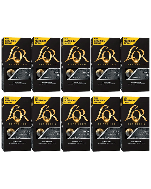 L'OR Espresso Coffee Capsules Onyx 100 Pack
