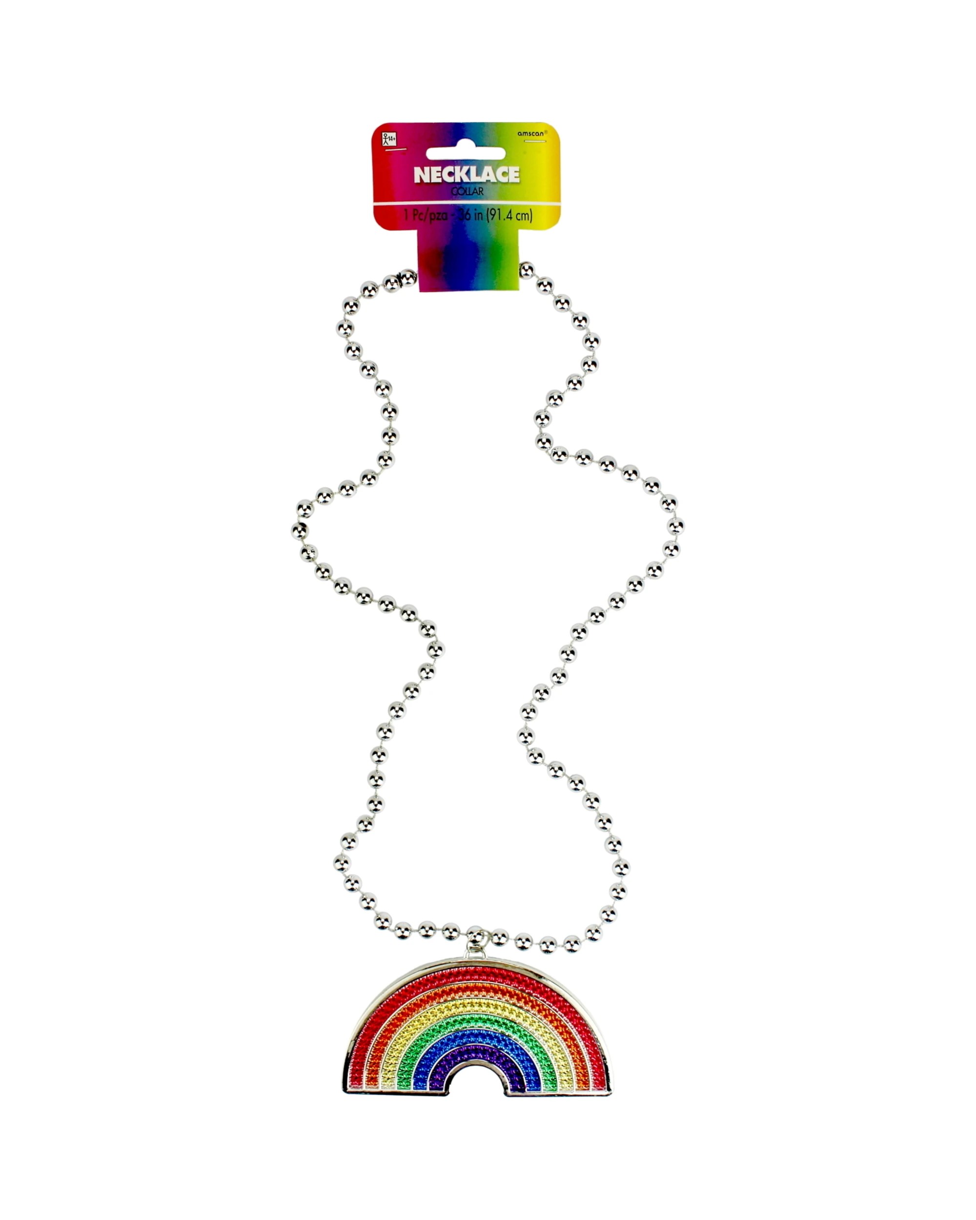 1 Anagram Rainbow Bling Necklace - Multi, 1 of 1