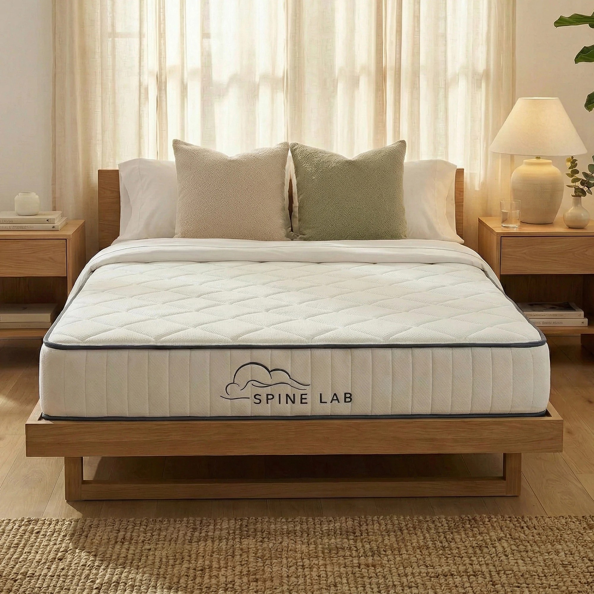 3 Royal Comfort Spine-Lab 5-Zone Bonnell Spring Foam Mattress 21cm Medium Firm - Single Bed - White, 3 of 4