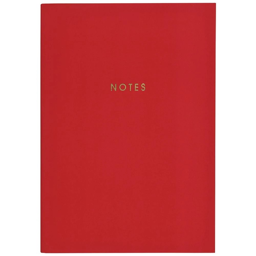 1 Otto A5 Colour Block Notebook 160 Pages Red, 1 of 2
