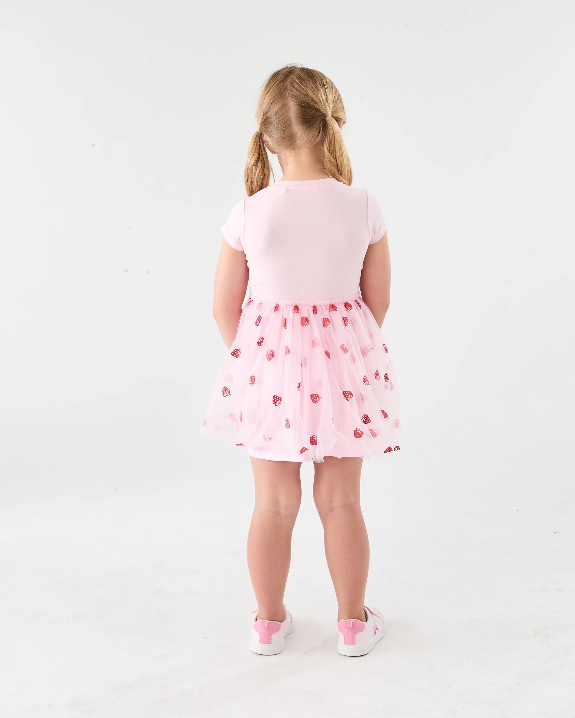 6 Short Sleeve Strawberry Shortcake License Tutu Dress Straw Cake, 6 of 6
