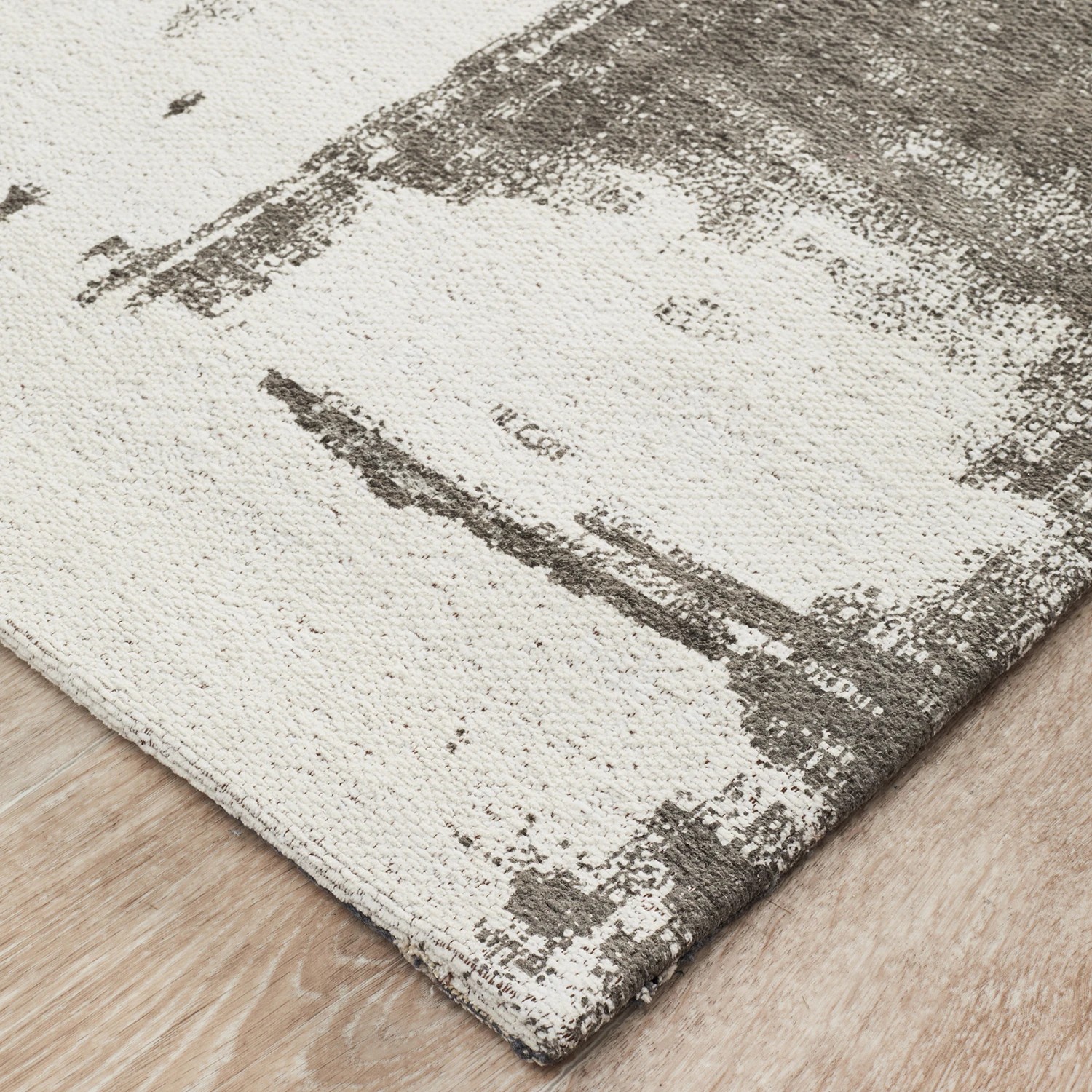 3 Common Ground Rugs Camellia 11 400x80cm - Large Runner Handmade Rug - Silver, 3 of 7