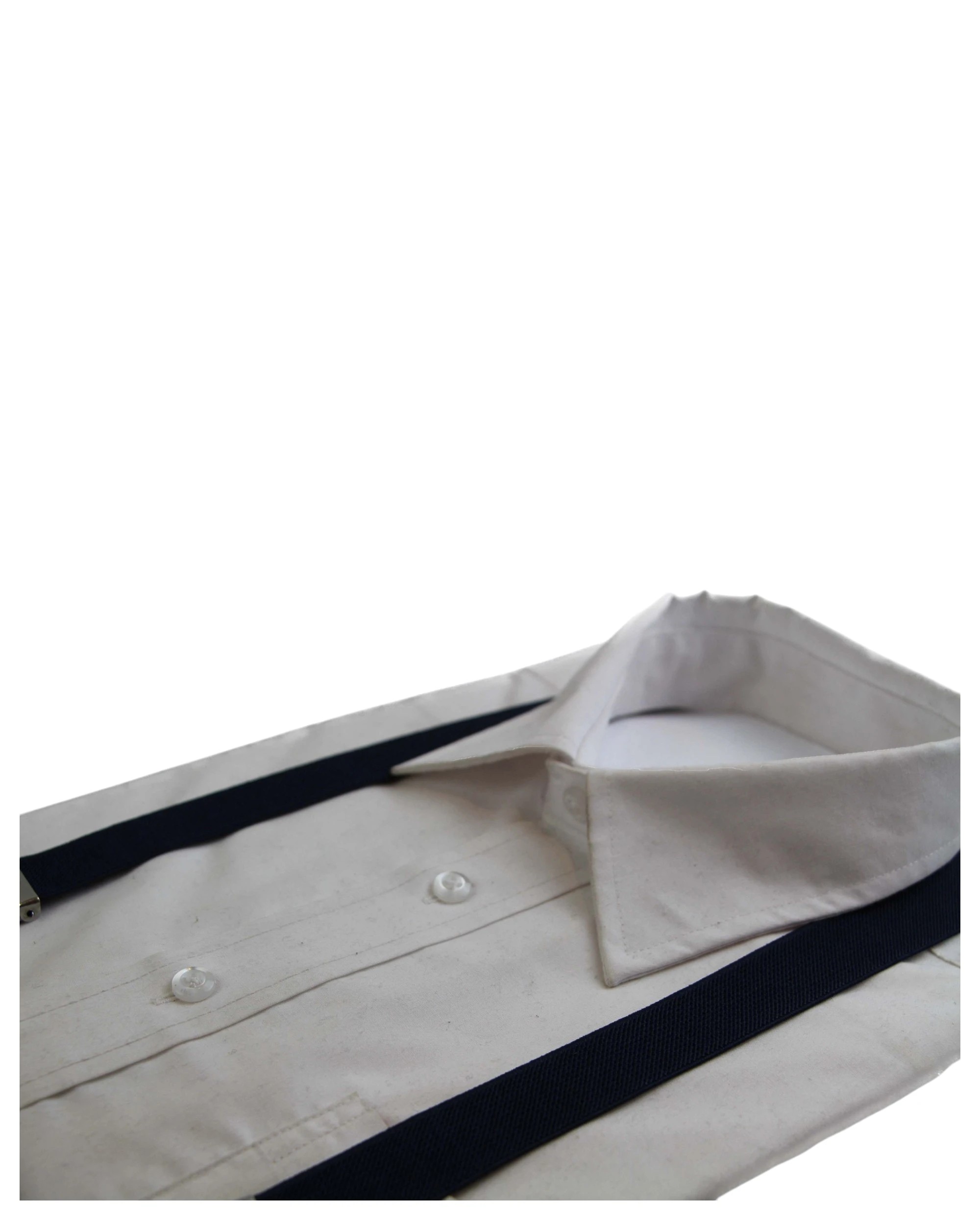 3 Zasel Mens Adjustable 100cm Navy Suspenders - Blue, 3 of 3