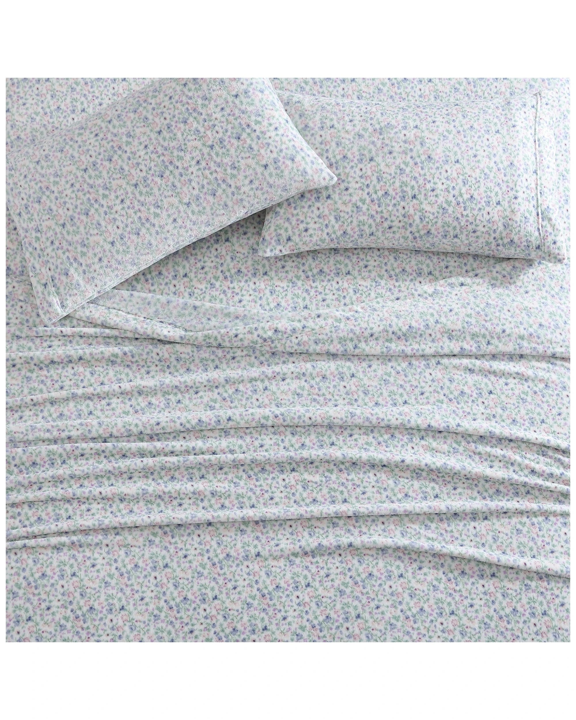 2 Ardor Elsie Mink Printed Fleece Sheet Set Single - Soft Sheets - Polyester
 - Single Bed, 2 of 5