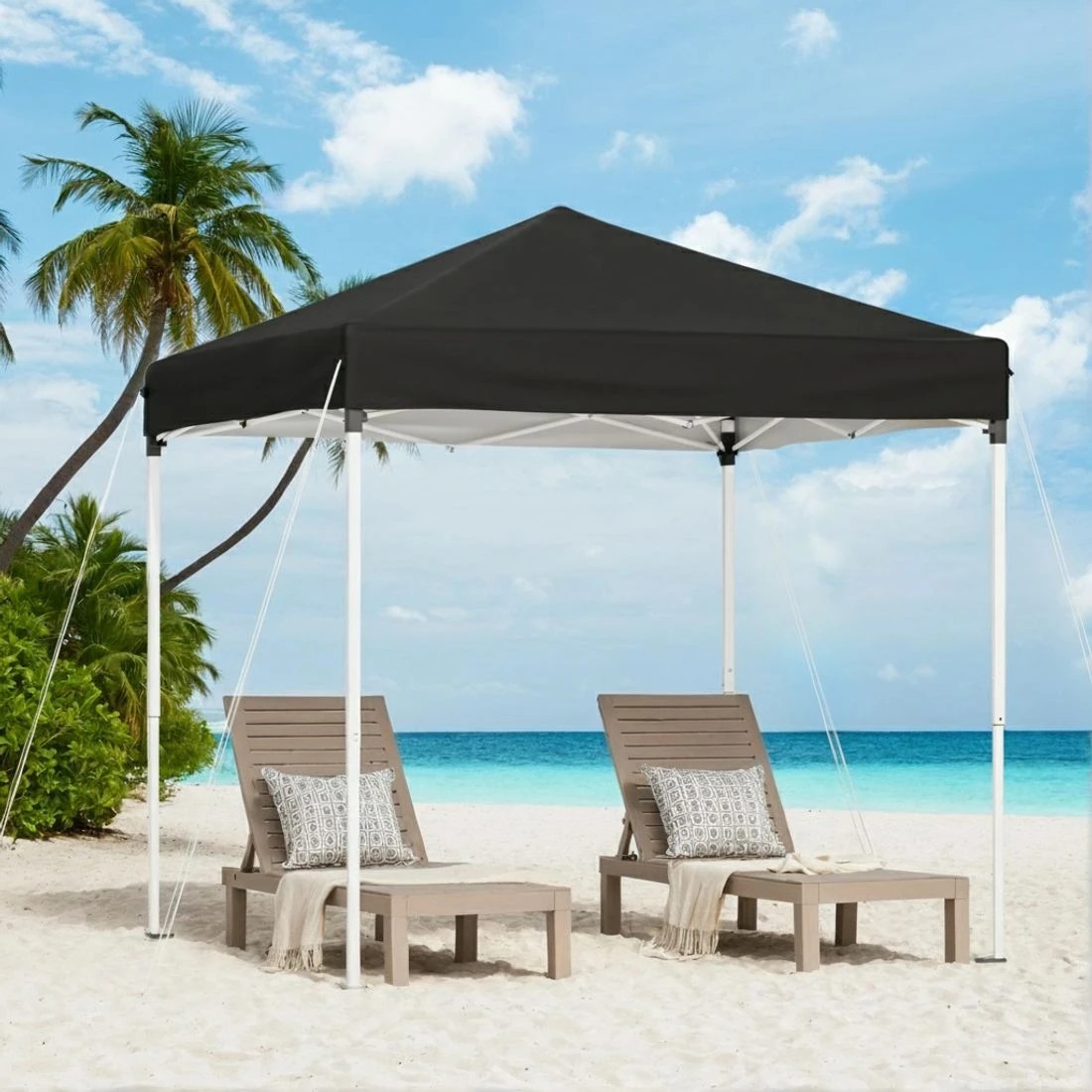 5 Instahut Gazebo 2x2m Outdoor Patio Garden Marquee Shade - Black, 5 of 6