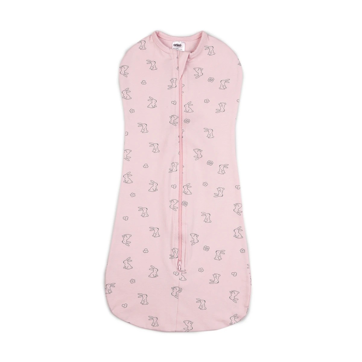 1 2 Pack Organic Cotton Swaddle Pouches - Bunny, 1 of 6