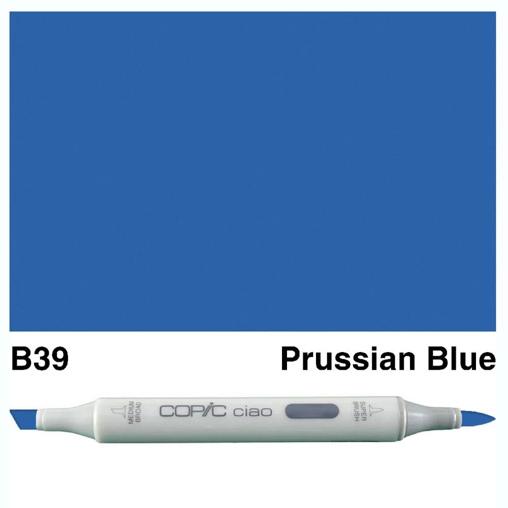 3 Copic Ciao Dual Nib Marker B39 Prussian Blue, 3 of 3