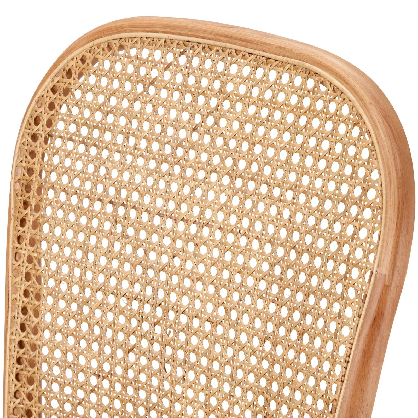 6 Oikiture 2pcs Dining Chairs Wooden Chairs Rattan Accent Chair
 - Beige, 6 of 10