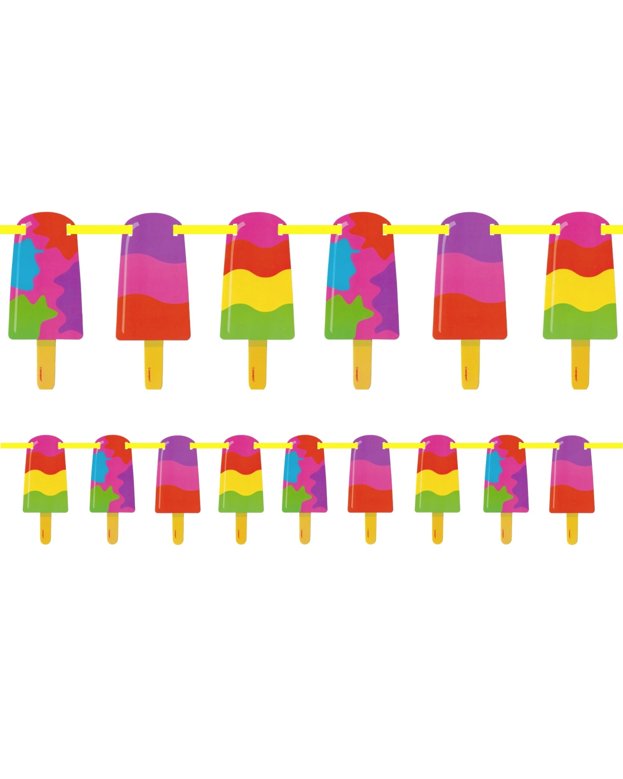 1 Unique Rainbow Popsicle Garland Banner - Multi, 1 of 1