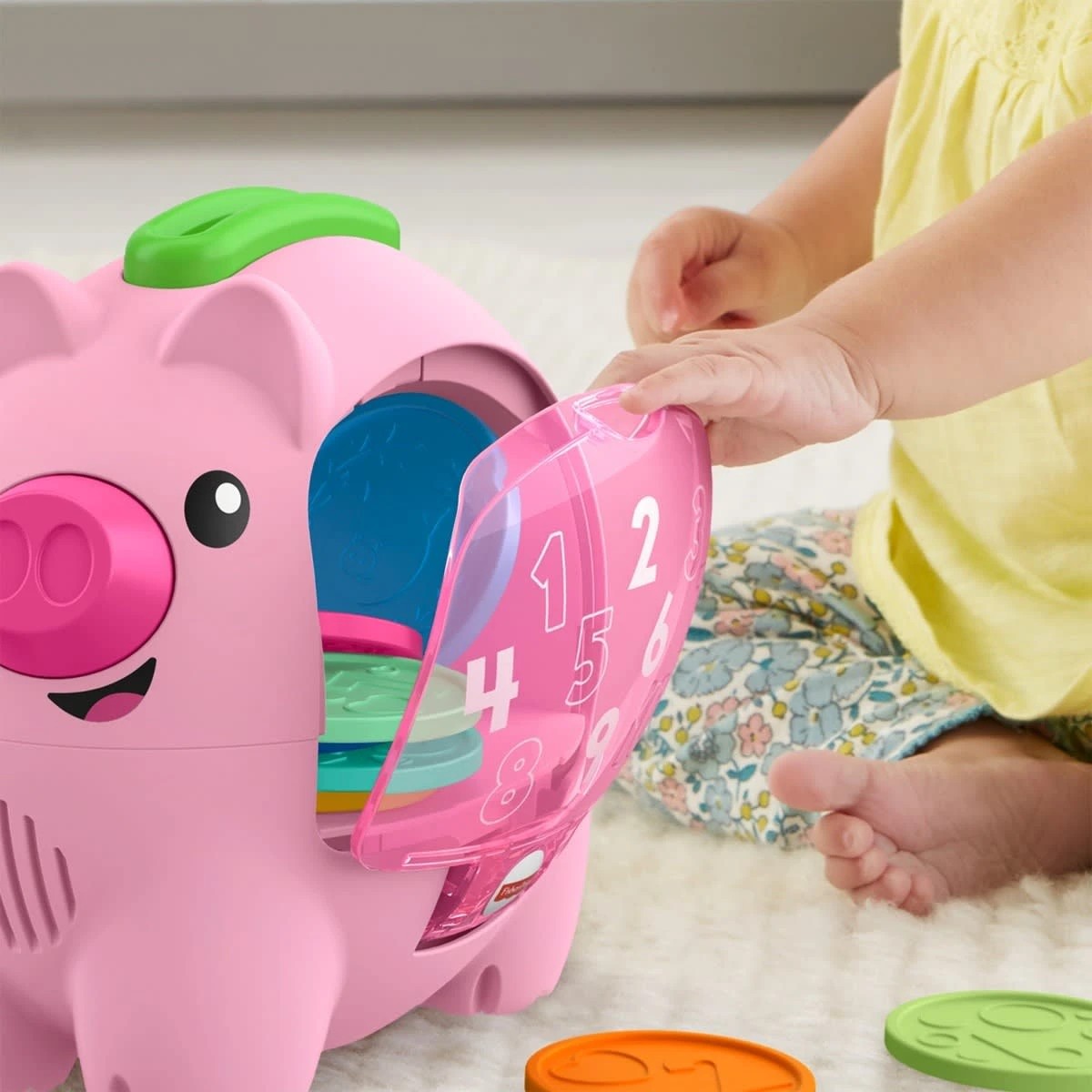 6 Fisher-Price Laugh and Learn Count and Rumble Piggy Bank, 6 of 8