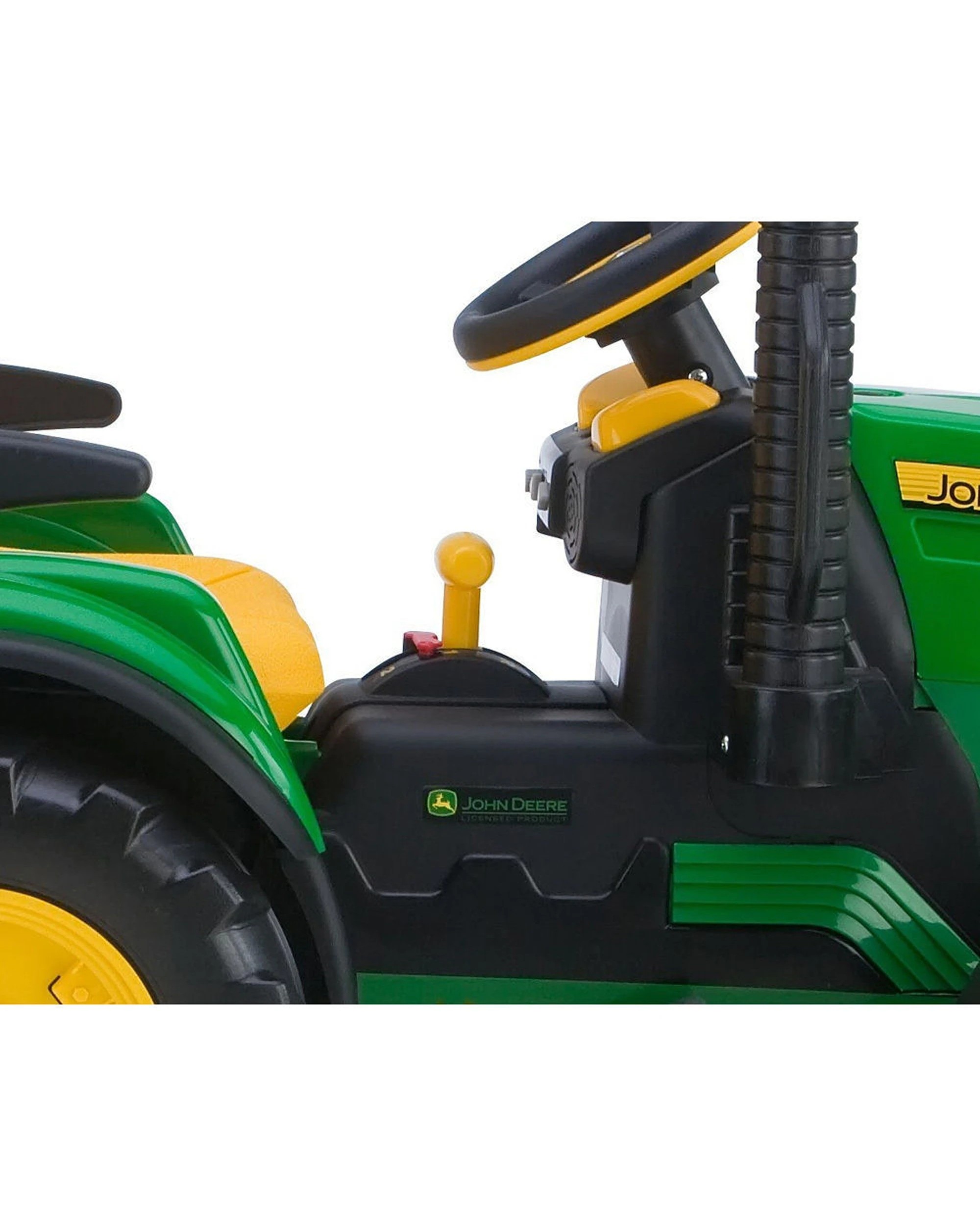 4 John Deere 12-Volt Battery Powered Ride-On Ground Force Tractor Toy With Trailer 2 Speeds And 4WD Wheels - Multi, 4 of 5