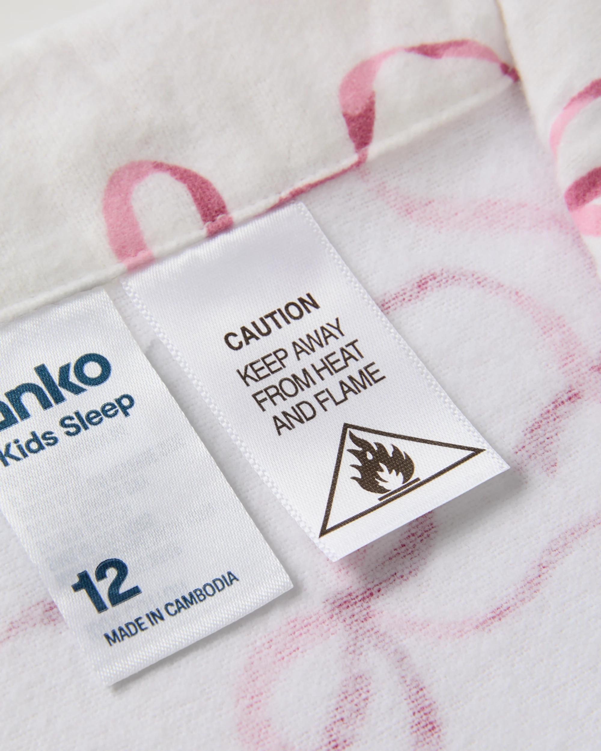 9 Flannel Pyjama Set Pnk Bows, 9 of 10