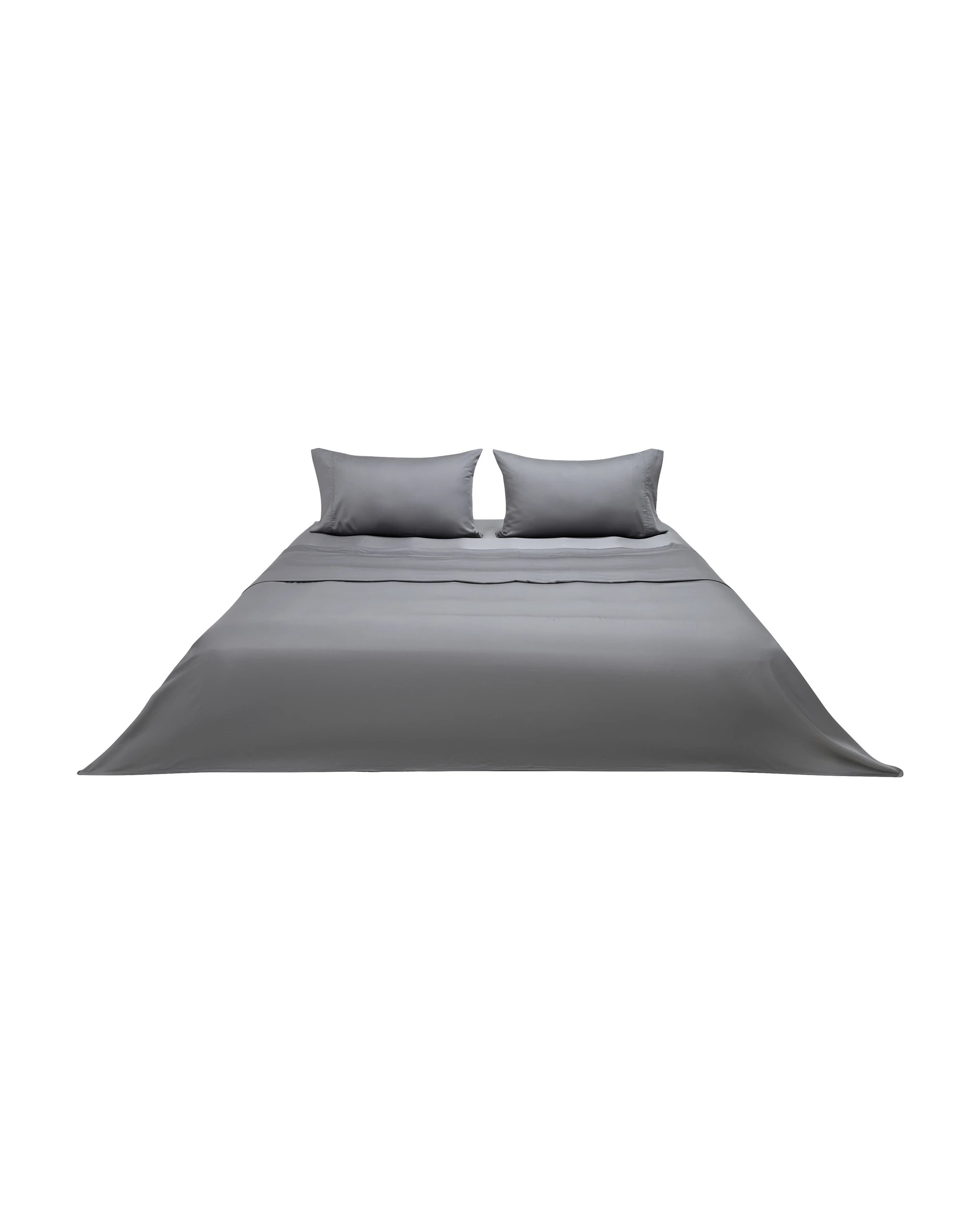 8 375 Thread Count Bamboo Sheet Set - King Bed, Grey, 8 of 9