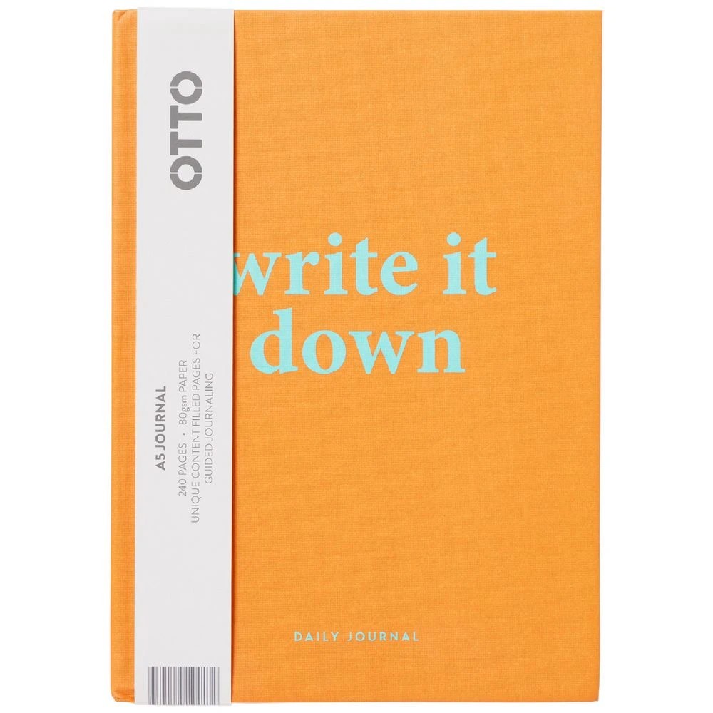 1 Otto A5 Write It Down Journal 240 Page Orange, 1 of 3