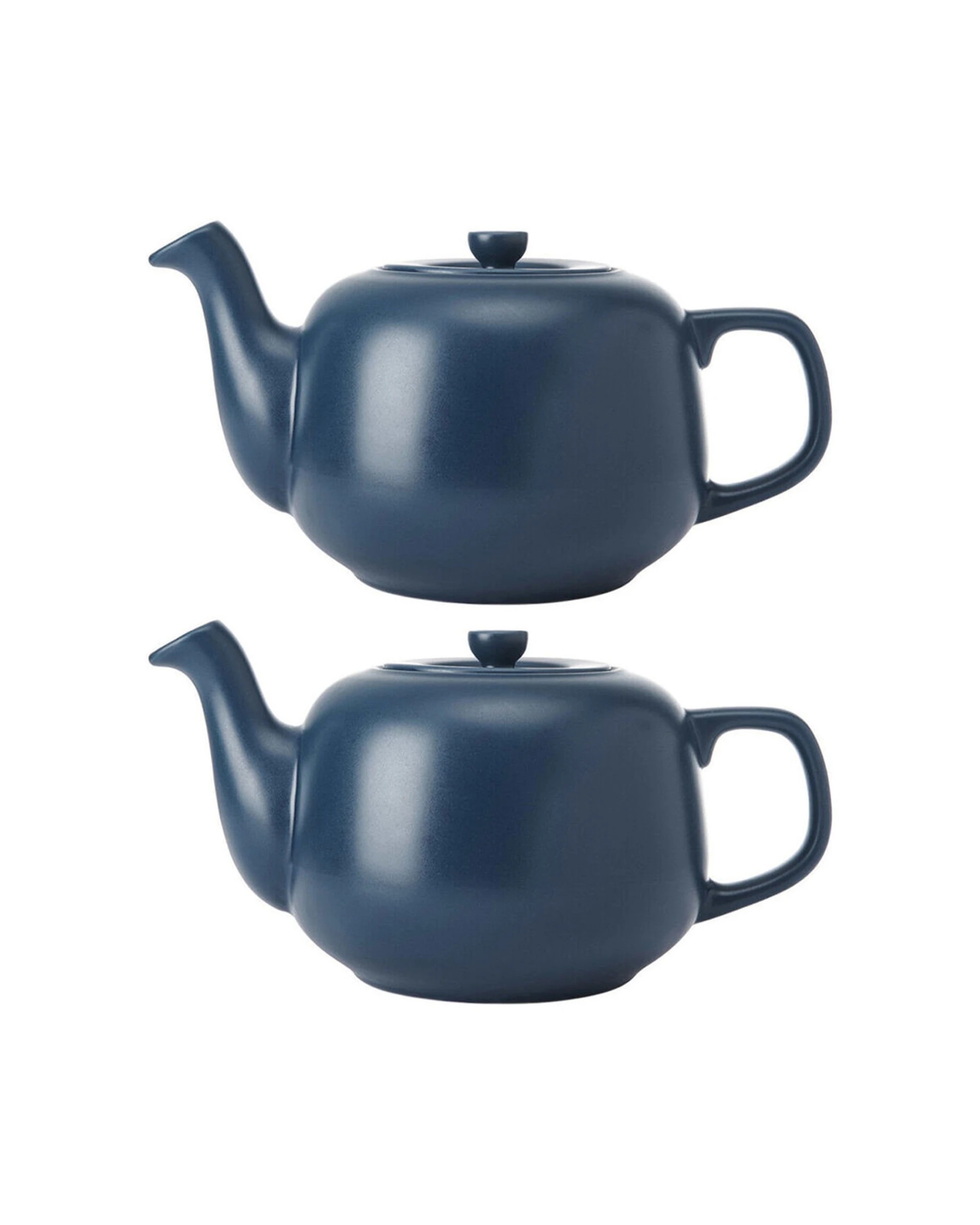 1 La Cafetiere 2PK Stoneware Classic Teapot Kettle 1.2L - Blue, 1 of 7