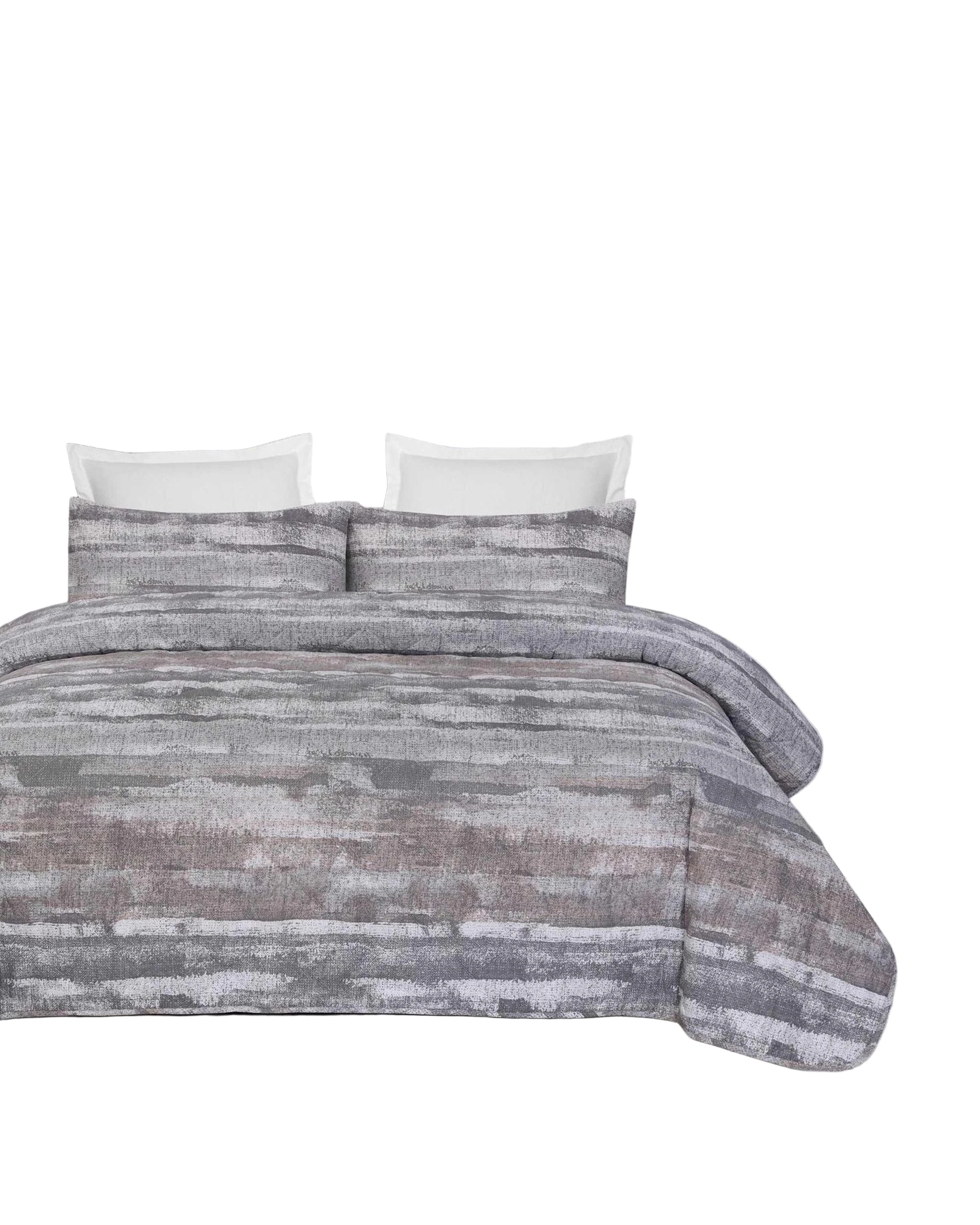 1 Amsons Eden Cotton Bedspread Queen Grey Textured - Grey, 1 of 2
