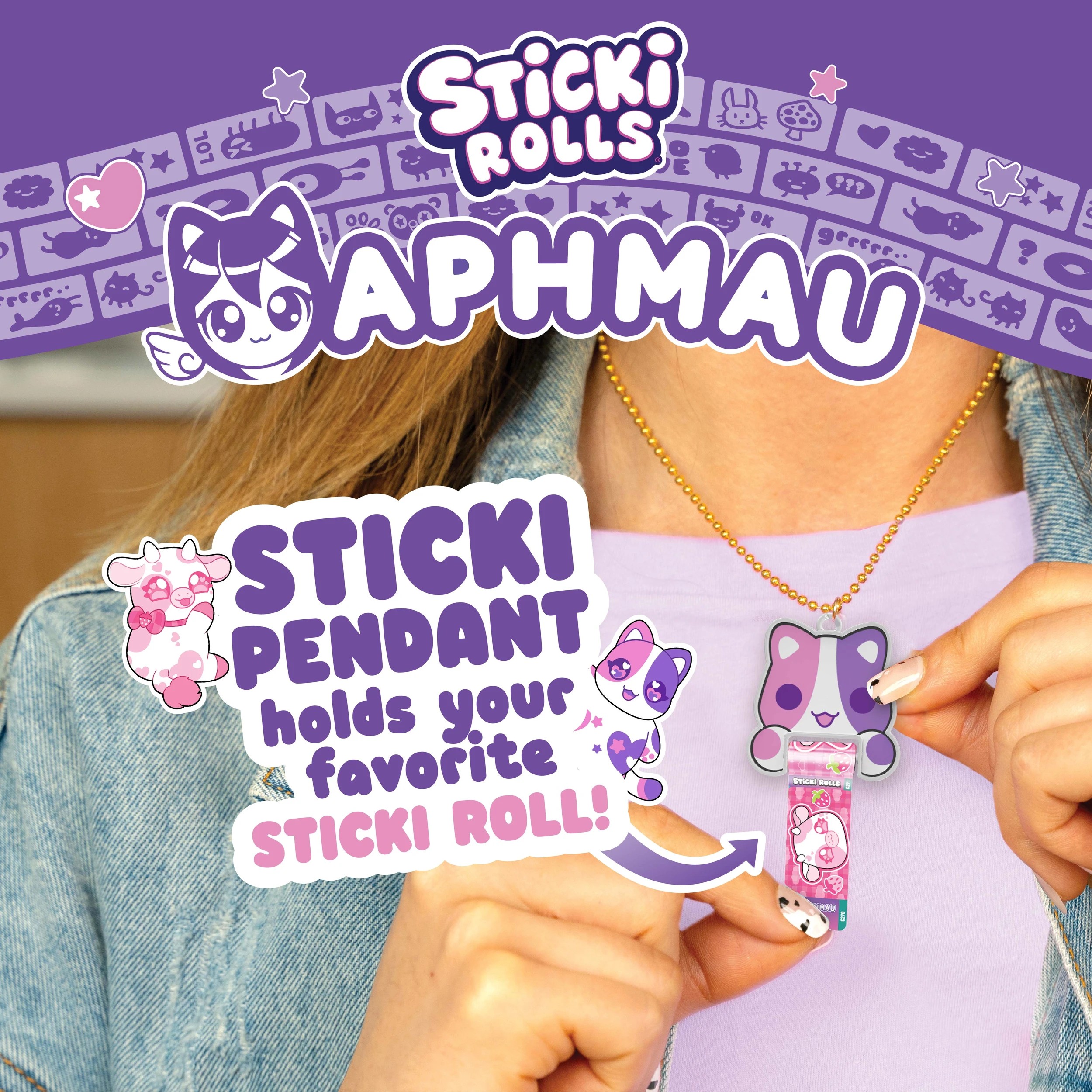 7 Sticki Rolls x Aphmau Sticki Pendant and Bracelet Set - Assorted, 7 of 9