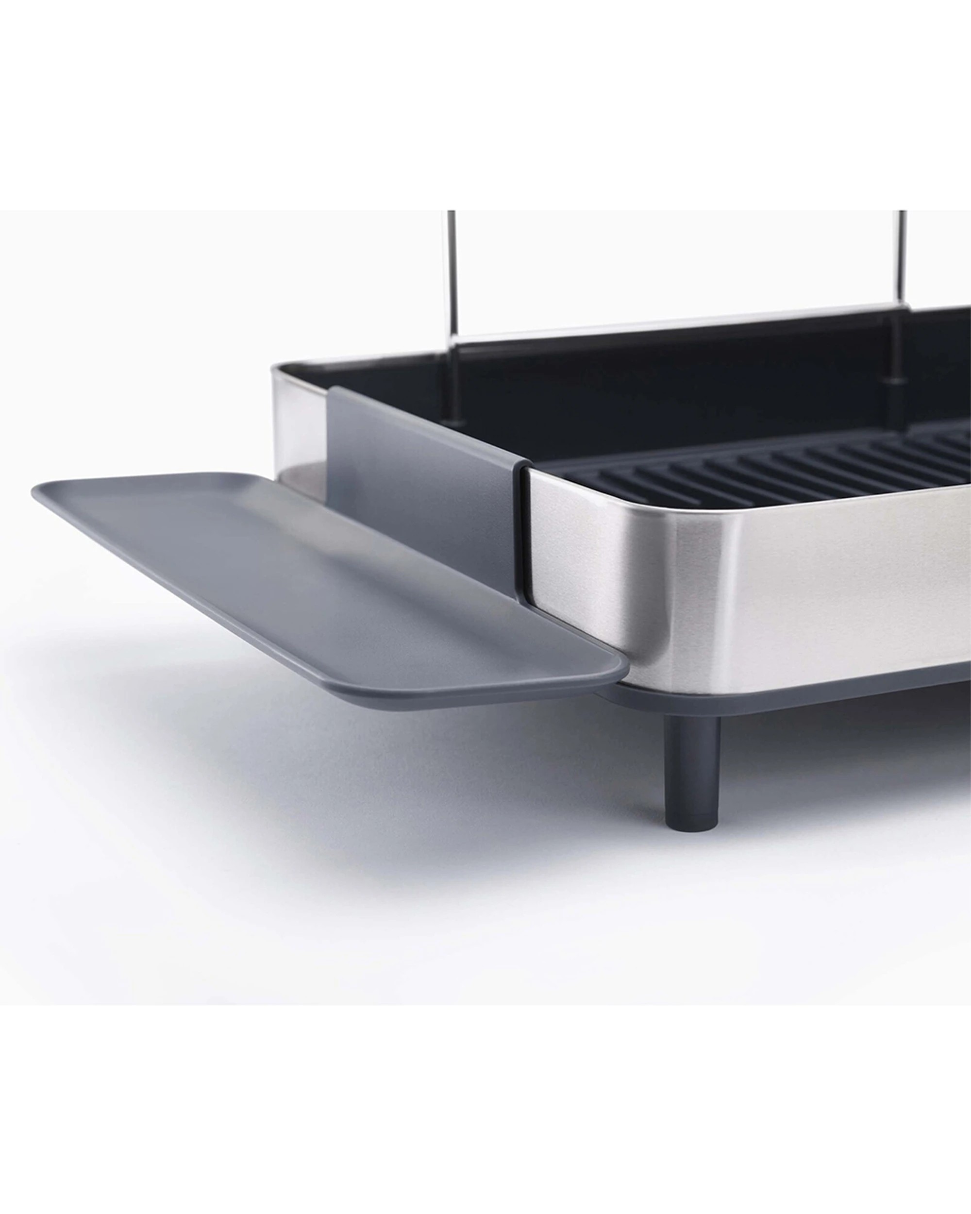 4 Joseph Joseph Excel Steel 2-Tier Dish Rack With Wine Glass Holder - Multi, 4 of 6
