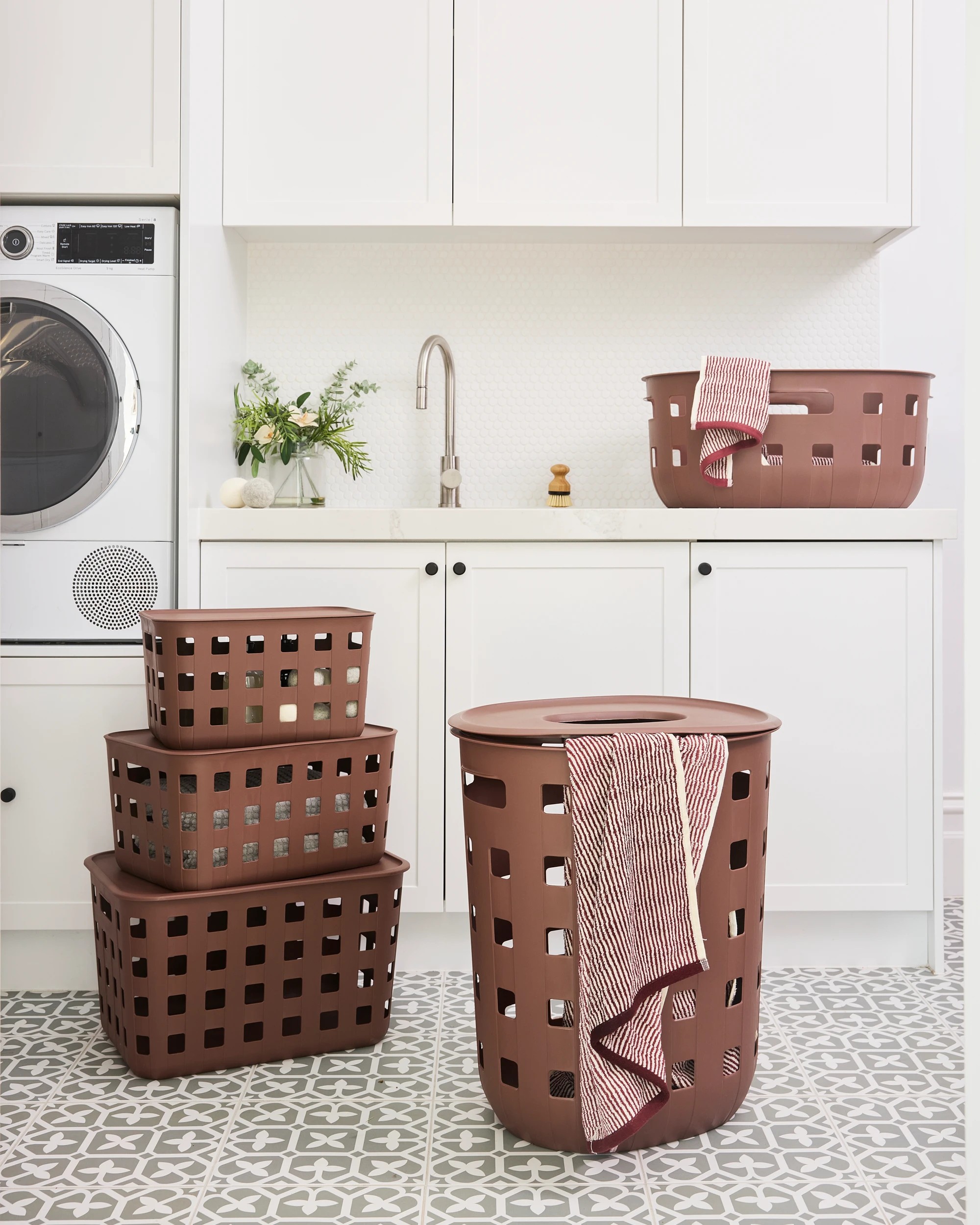 7 Anko 50L Trellis Laundry Basket - Brown, 7 of 7