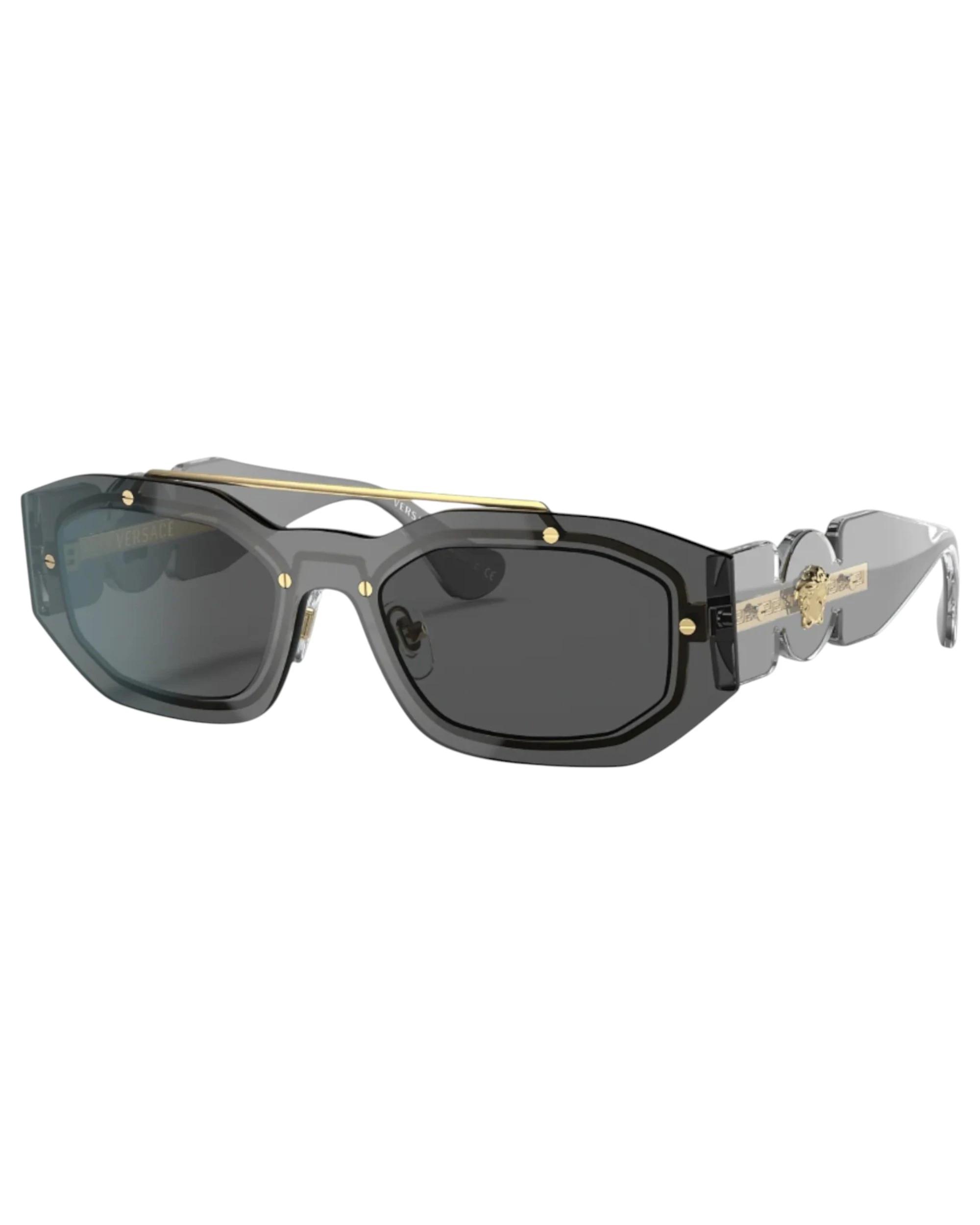 1 Versace Mens Sunglasses VE 2235 Biggie Transparent Dark Sunnies GREY, 1 of 5