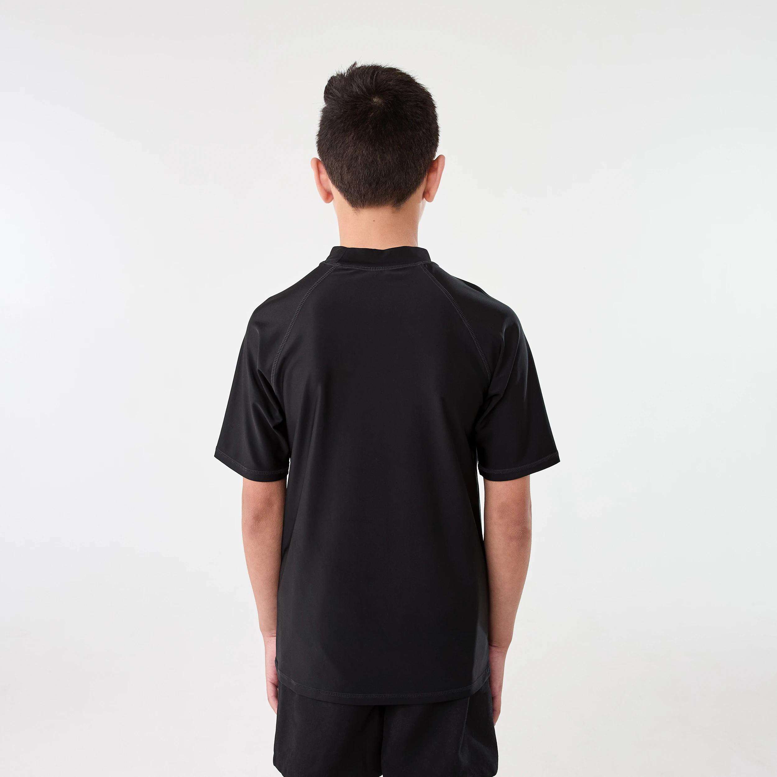 2 Short Sleeve Basic Rash Vest BLACK, 2 of 6