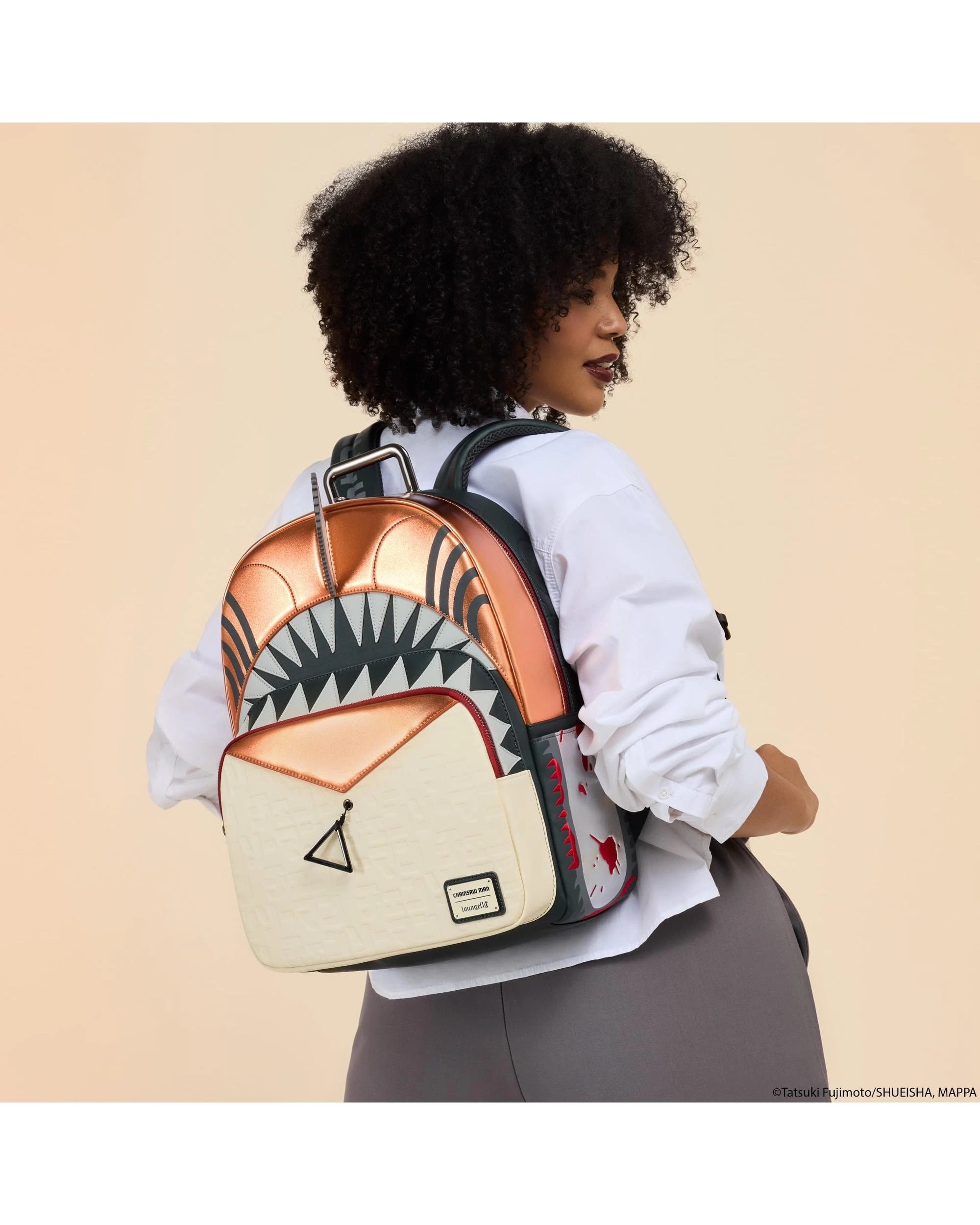 6 Loungefly Chainsaw Man Chainsaw Man Faux Leather Full Size Backpack, 6 of 6