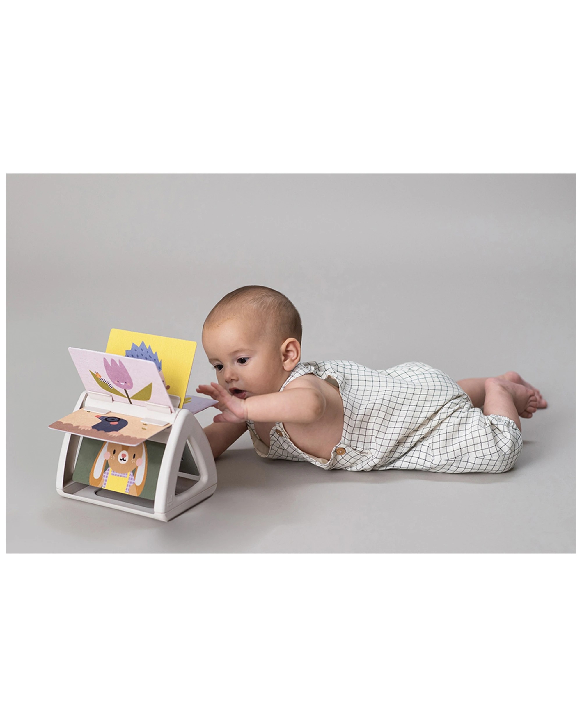1 Taf Toys Tummy Time Spinning Development Activity Book Infant Baby Toy 0m Plus - Multi, 1 of 4
