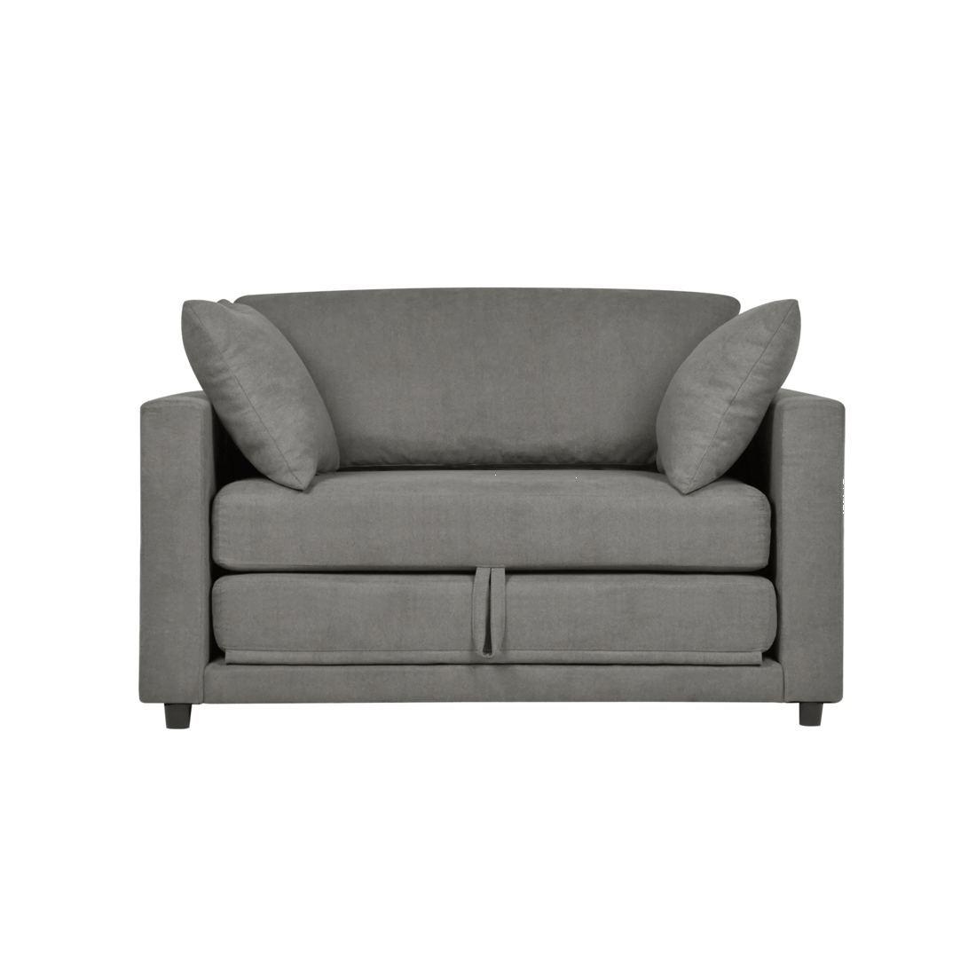 5 Advwin 130cm 2 in 1 Convertible Sofa Bed w/ Side Pocket & Pillows Folding Loveseat Sleeper Fold Out Linen Floor Couch, 5 of 9