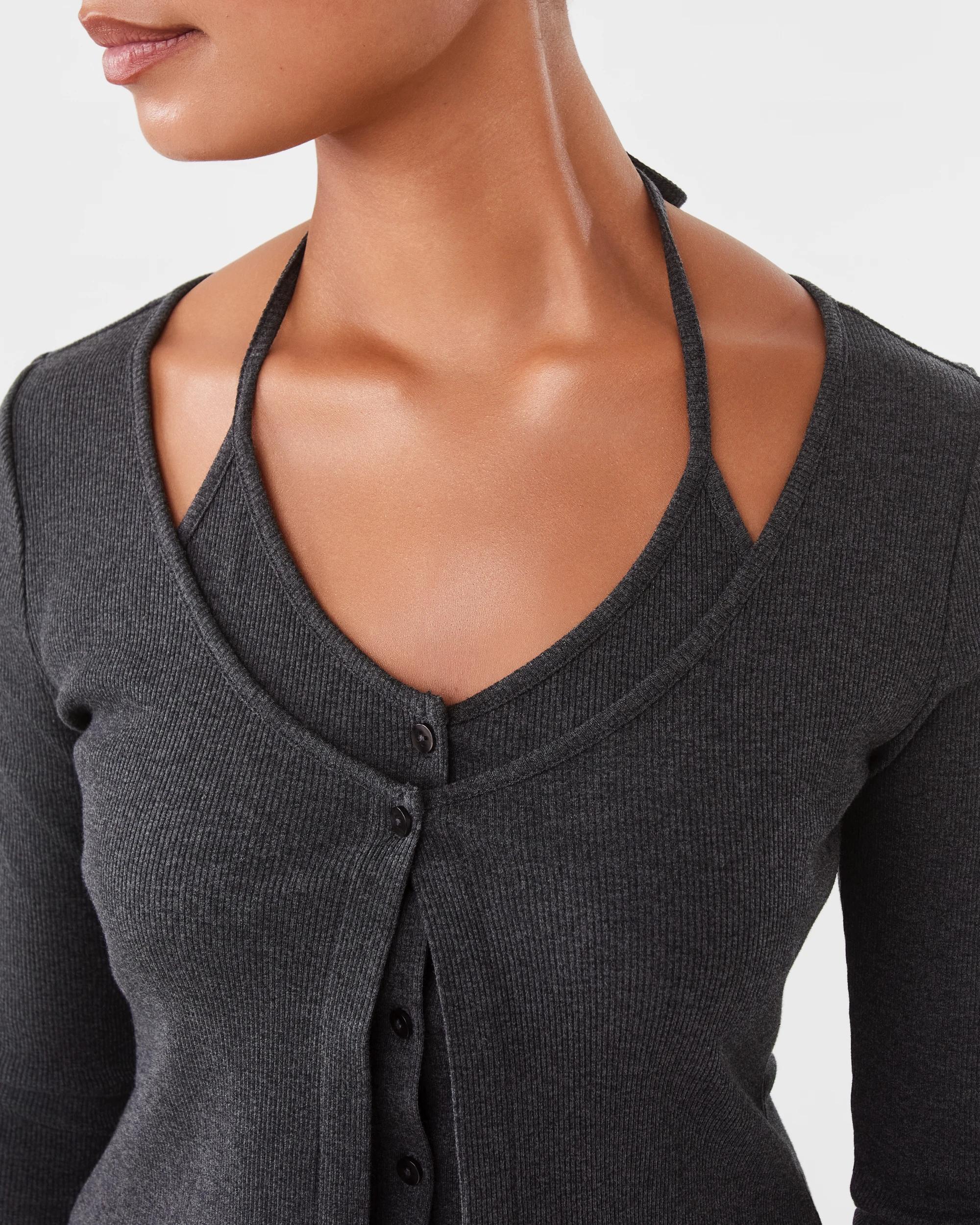 7 Two in One Cardigan Gry Charc, 7 of 10