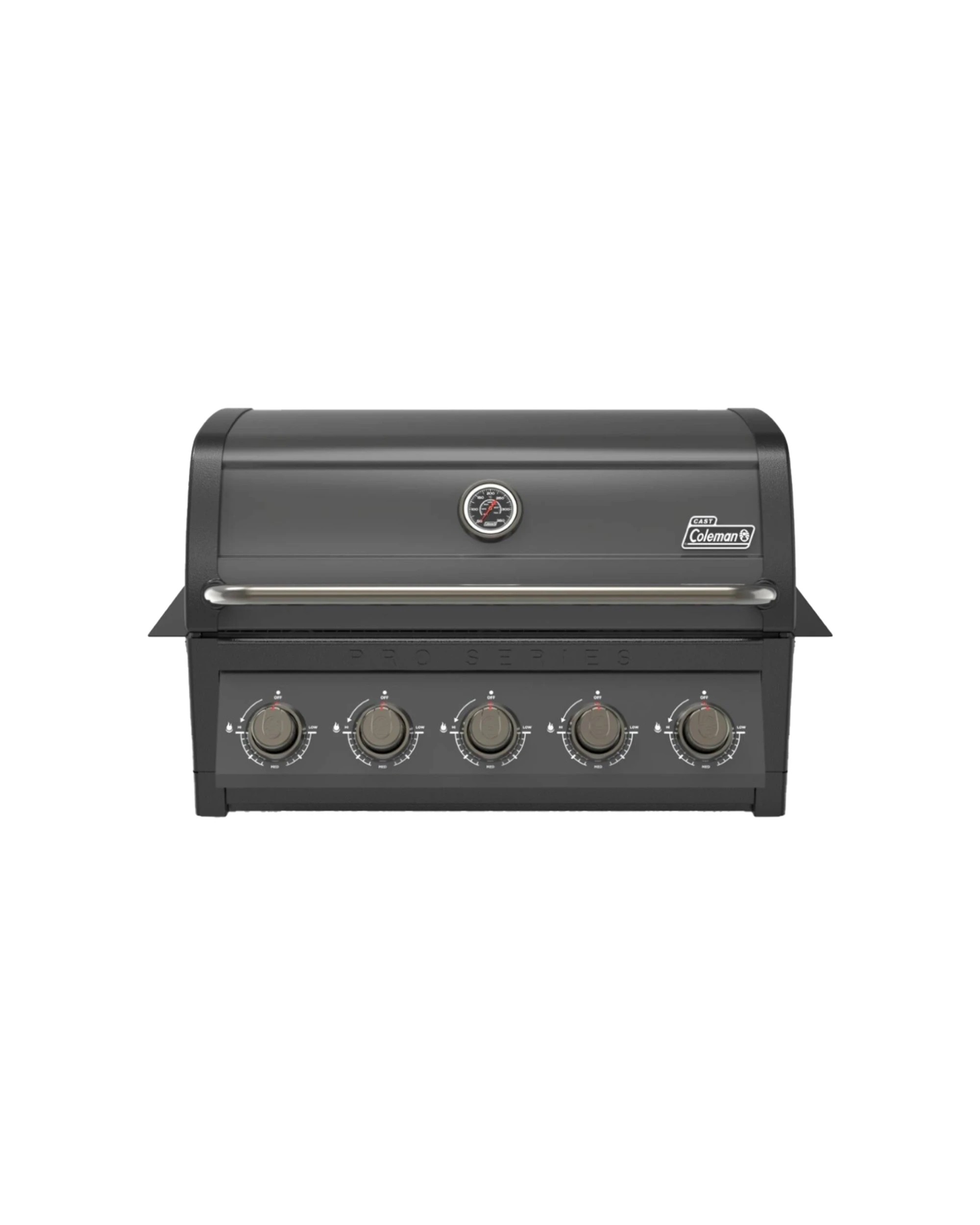 1 Coleman Pro Series 5-Burner Built-In BBQ Matte - Black, 1 of 8
