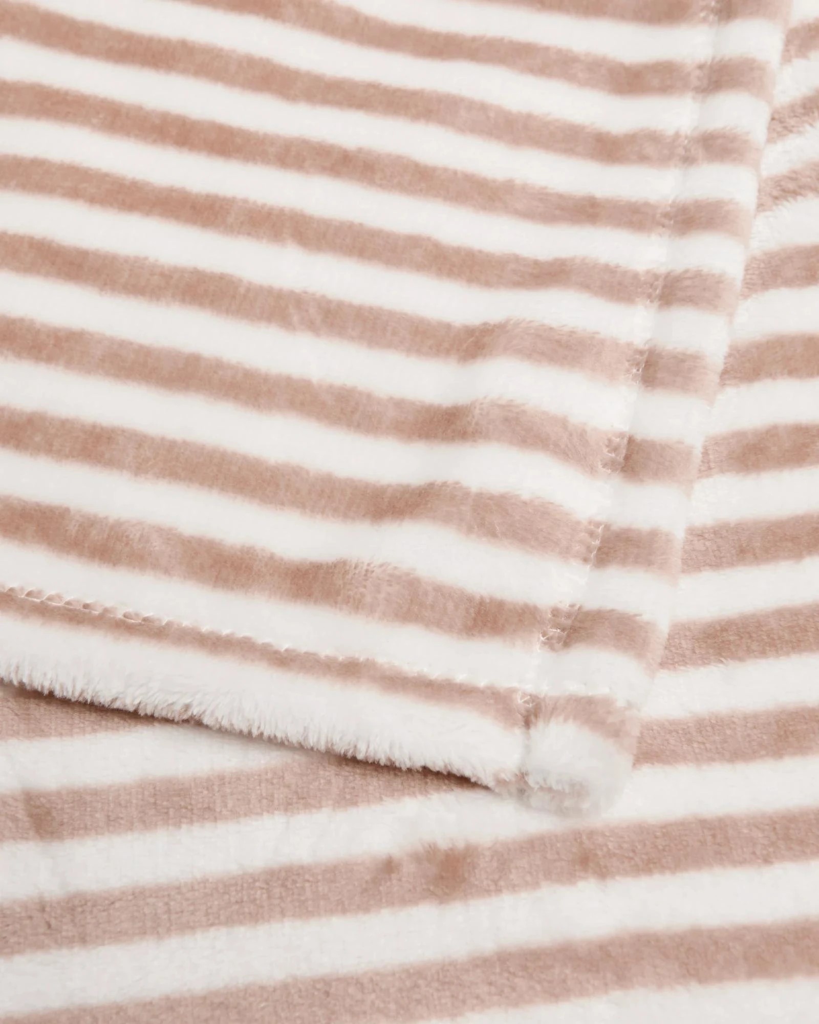 2 Target Ivy Super Soft Stripe Throw - Queen Bed - Natural, 2 of 3