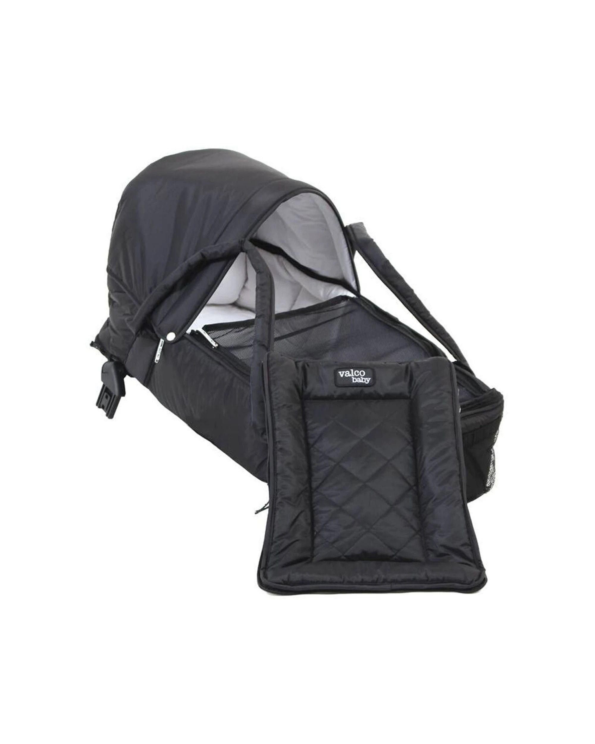 1 Valco Baby Eclipse Baby Infant Bassinet For Stroller Pram Tri Mode Duo - Black, 1 of 1