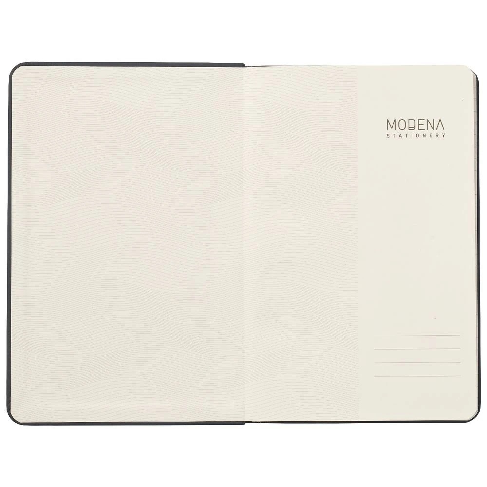 3 Modena A5 PU Ruled Notebook Grey, 3 of 5