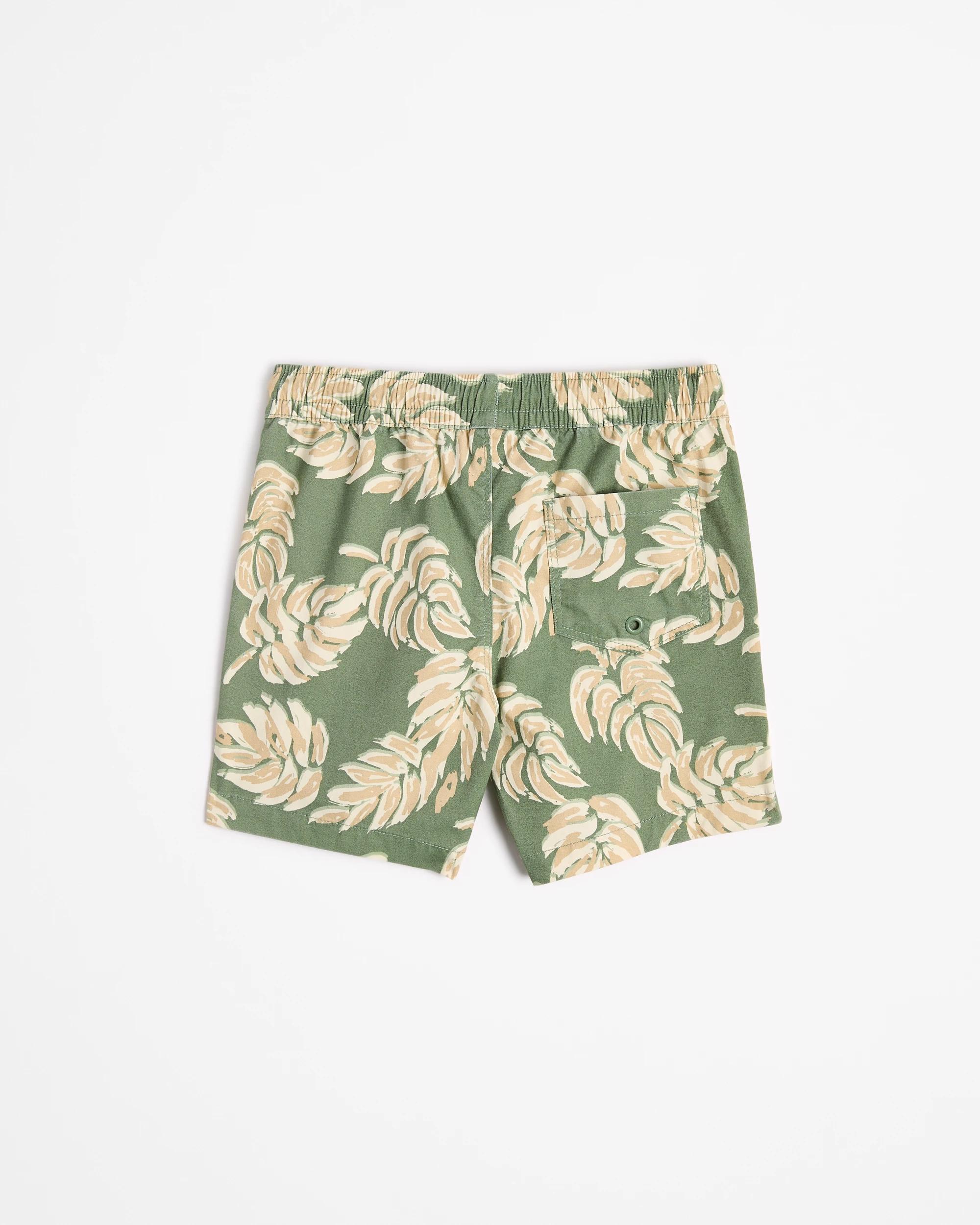 3 Target Print Swim Boardshorts GREEN PALM, 3 of 3