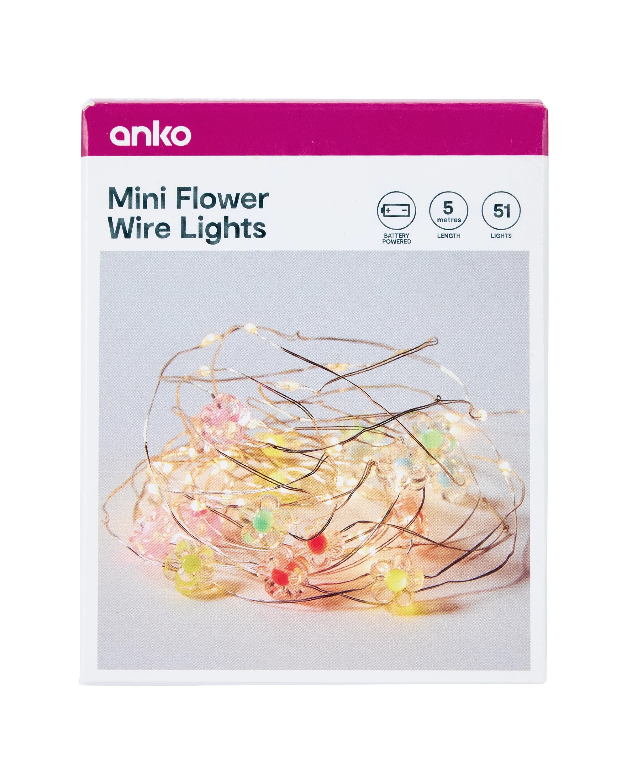 9 Mini Flower Wire Lights, 9 of 9