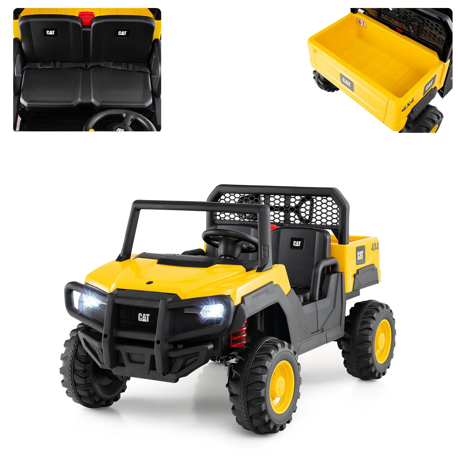 5 Costway 2-Seat Electric Caterpillar Ride On Car Dump Truck, 5 of 5