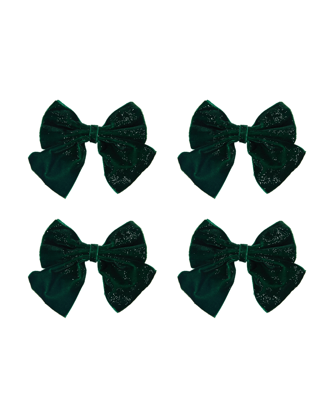 1 4 Pack Green Bow Napkin Rings, 1 of 4