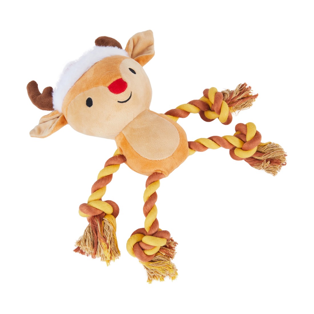 1 Christmas Pet Rope Toy Reindeer, 1 of 5
