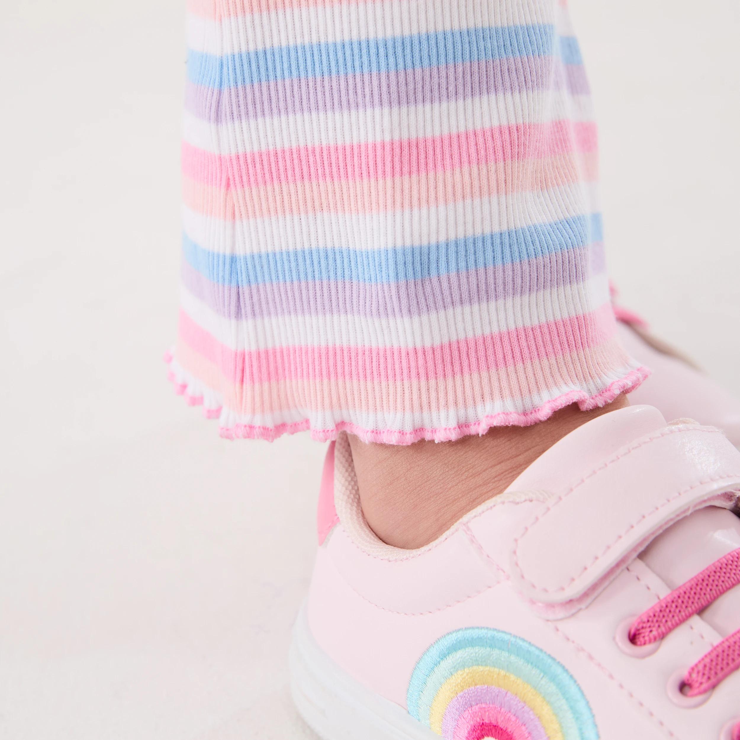 3 Rib Flare Leggings VIVID STRIPE MULTI, 3 of 6