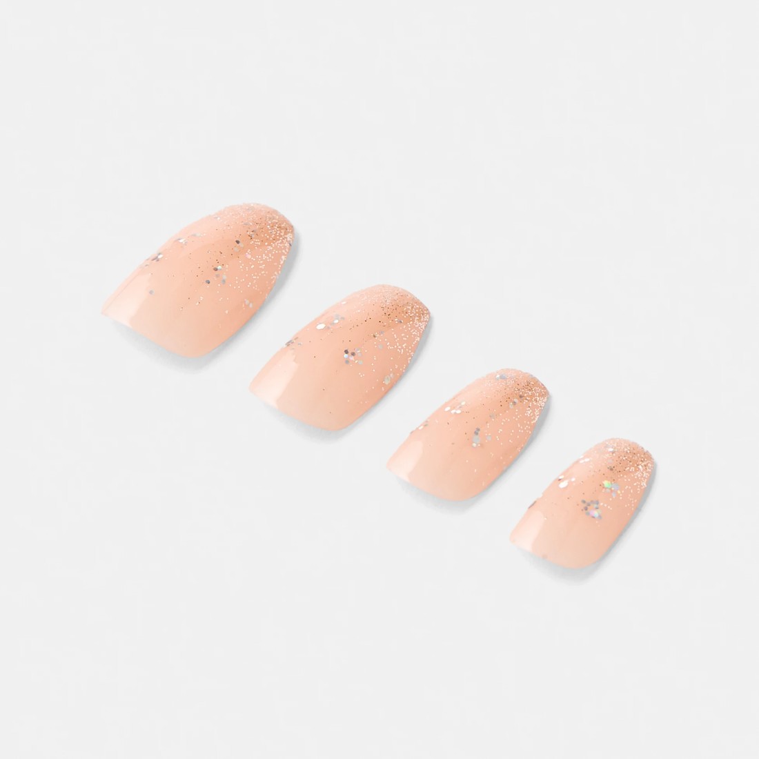 5 OXX Cosmetics 24 Pack Artificial Nails with Adhesive - Coffin Shape, Nude Gold Tone, 5 of 5