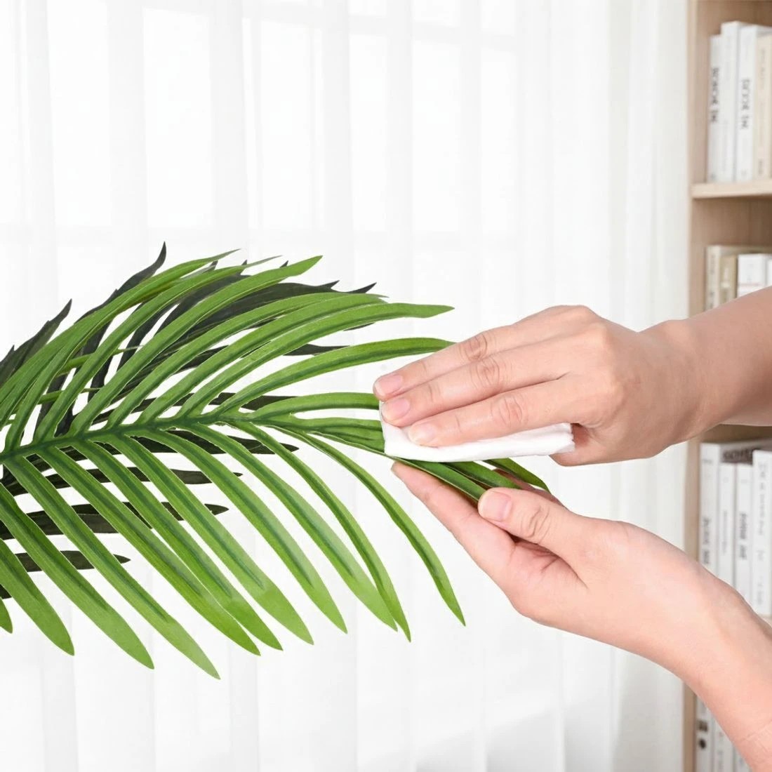 8 Artiss 100cm Artificial Palm Tree Faux Trees Indoor Decor Artificial Plants Lifelike Plant - Green, 8 of 9